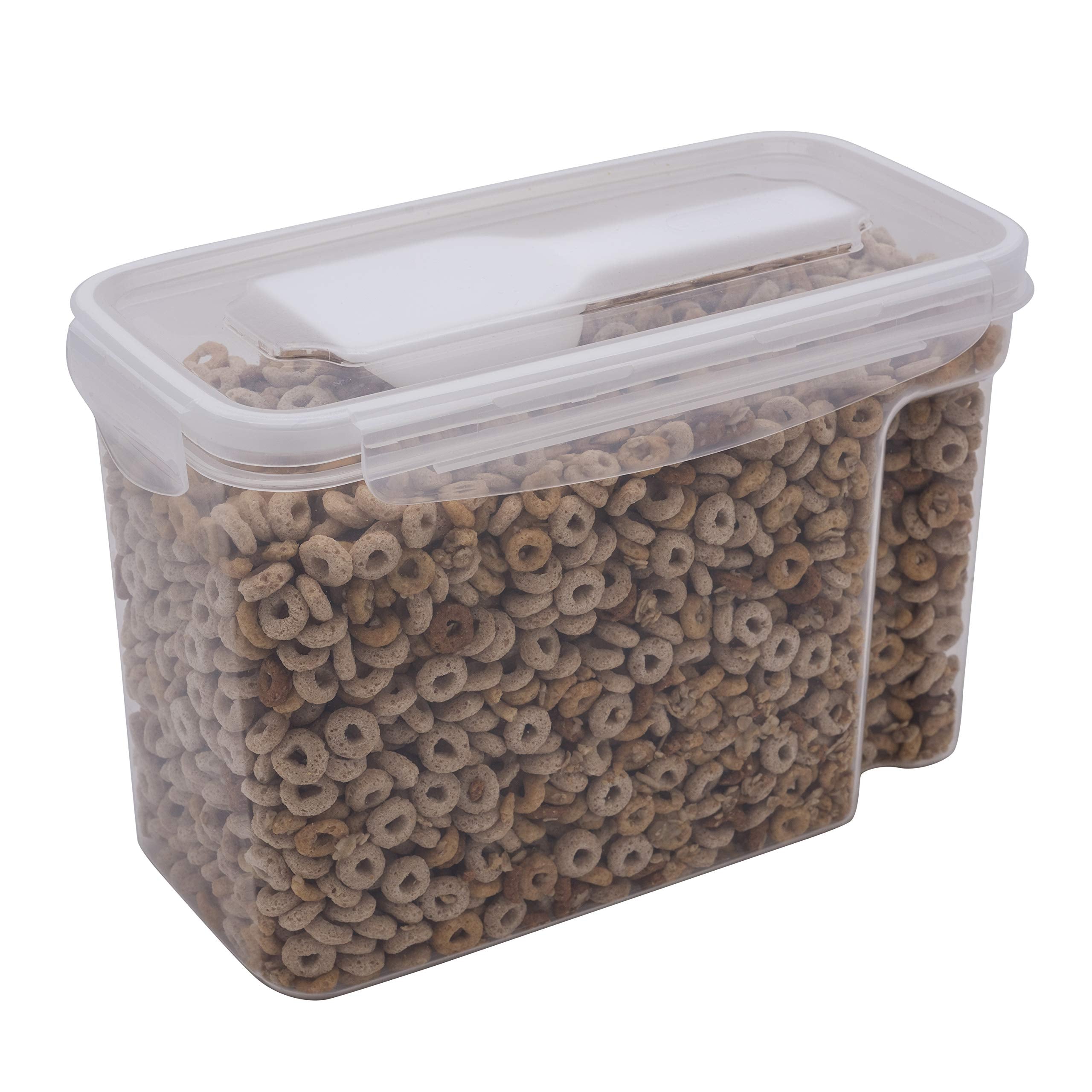 Kitchen Details Cereal Container with Scooper | Medium | Airtight | Food Tin | Keeps Fresh | Kitchen & Pantry Storage Organizers