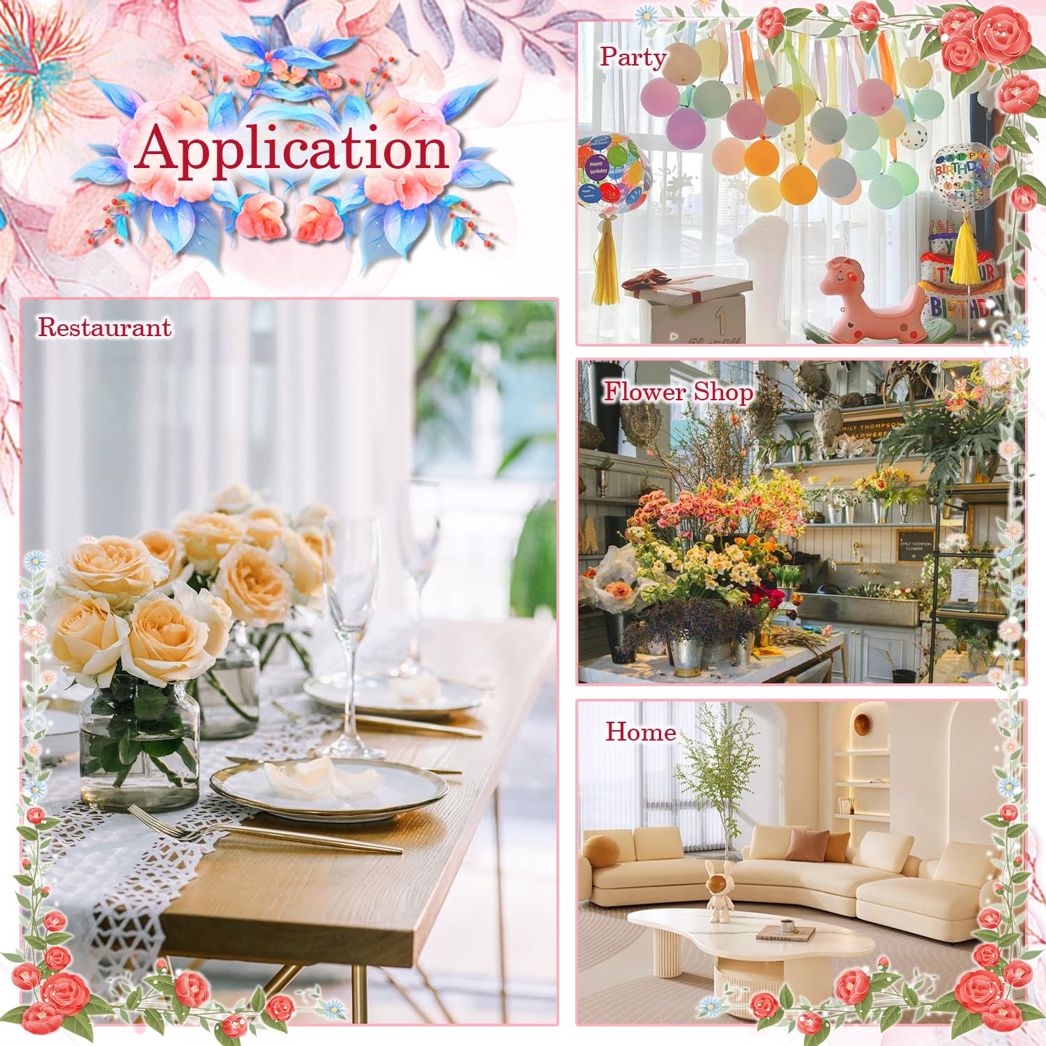 30 Pcs Metal Wire Floral Picks 13 Inch Wire Floral Place Card Holder Picks, Photo Memo Holder, Round Table Name Number Card Hold