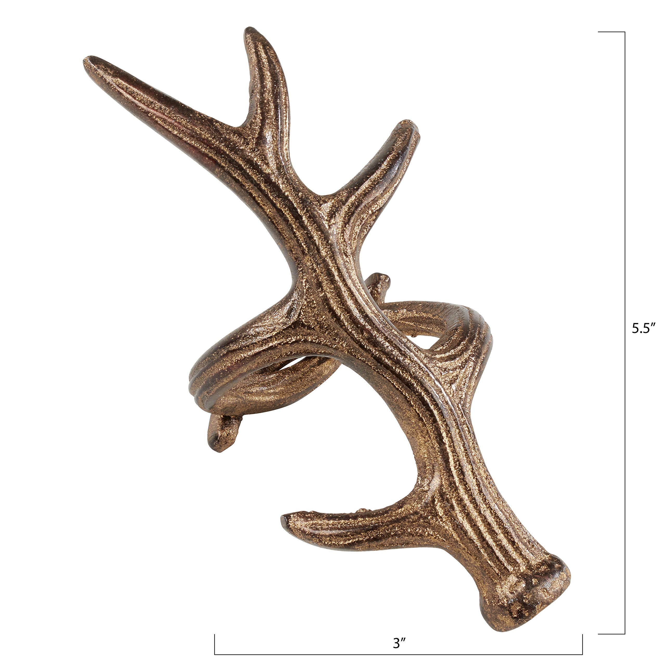 Saro Lifestyle Antler Napkin Rings (Set Of 4)