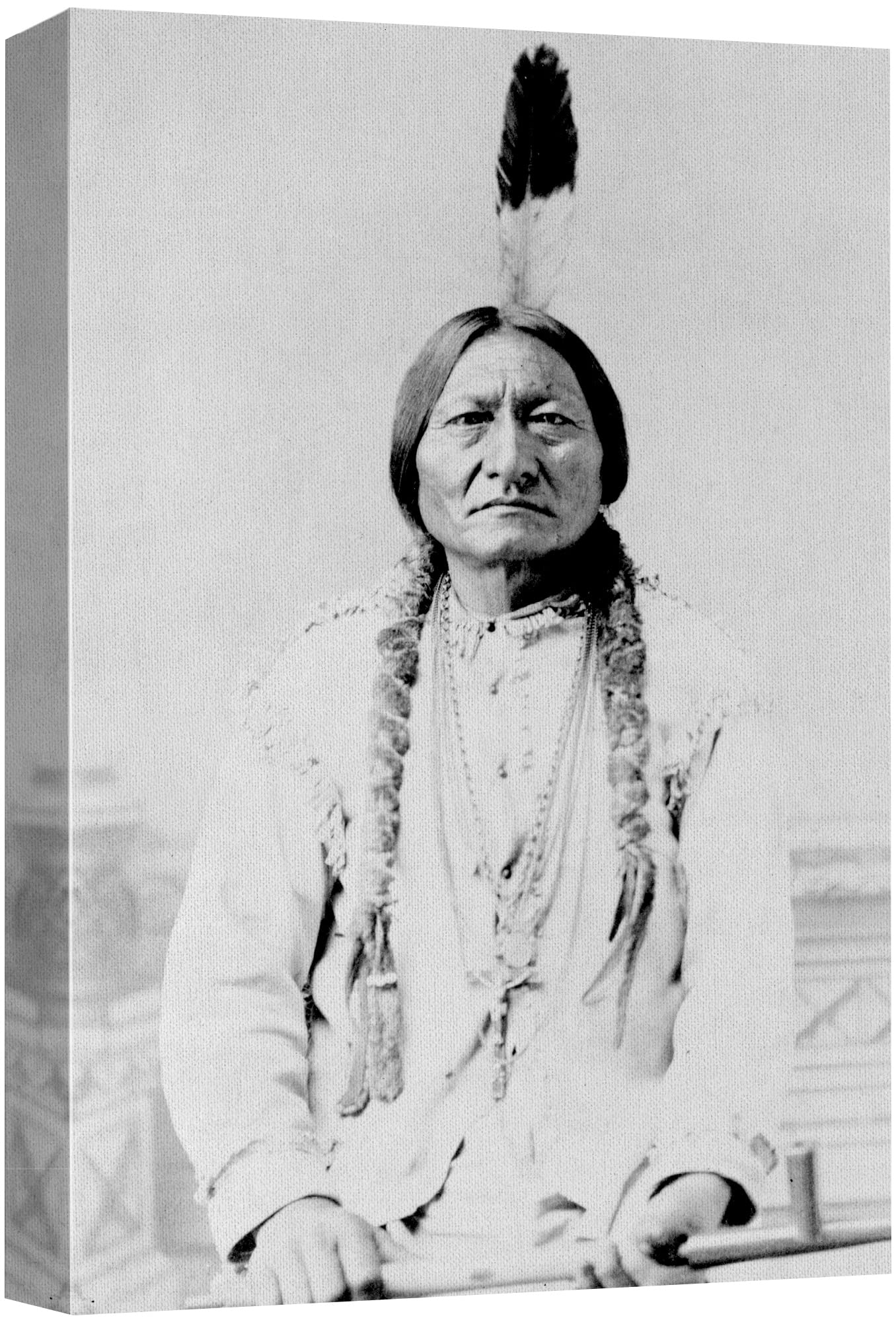 Wall26 Canvas Print Wall Art Portrait Of Sitting Bull People Pop Culture Historical Realism Famous Closeup Colorful Multicolor C