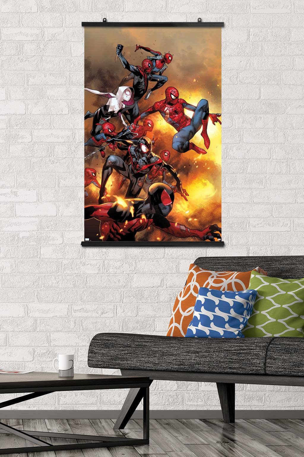 Trends International Marvel Comics - Spider-Verse - The Amazing Spider-Man #13 Wall Poster, 22.37'' X 34.00'', Poster & Clip Bun