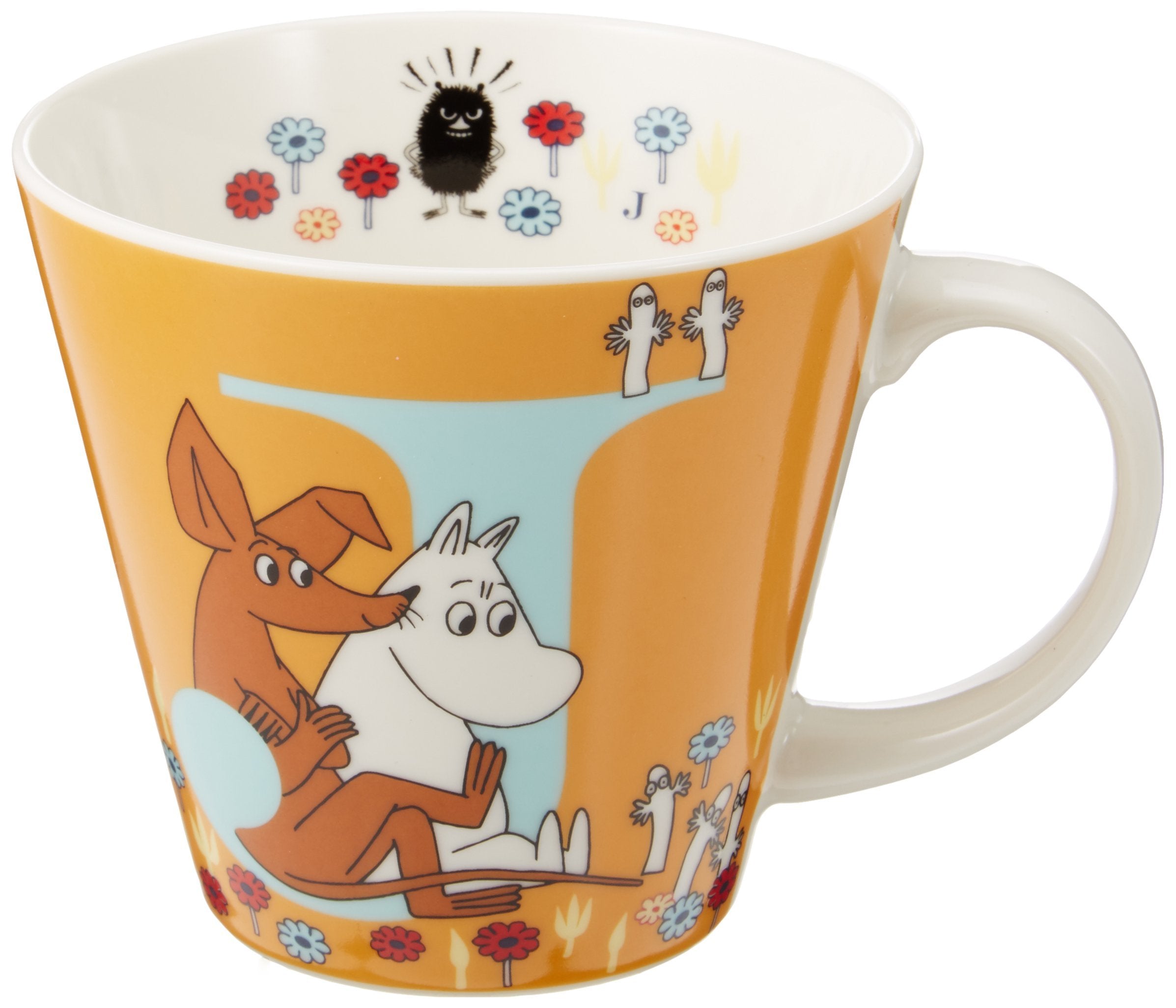 Yamaka Shoten Mm630-11J Moomin Initial Mug, J, Capacity: Approx. 11.8 Fl Oz (340 Ml), Microwave Safe, Moomin Goods, Scandinavian