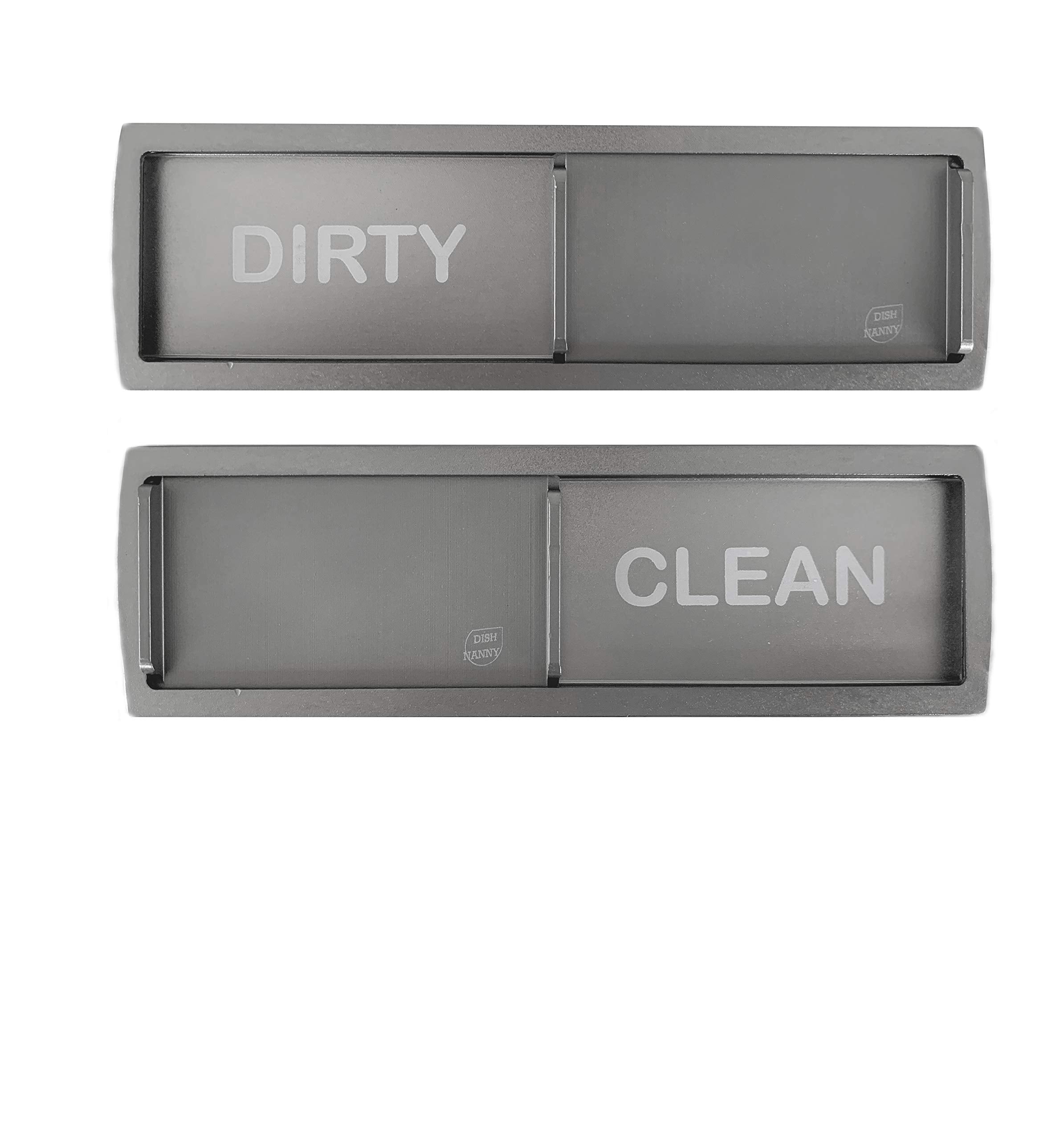 Premium Limited Edition Dishwasher Magnet Clean Dirty For A Unique And Stylish Look (Black Stainless)