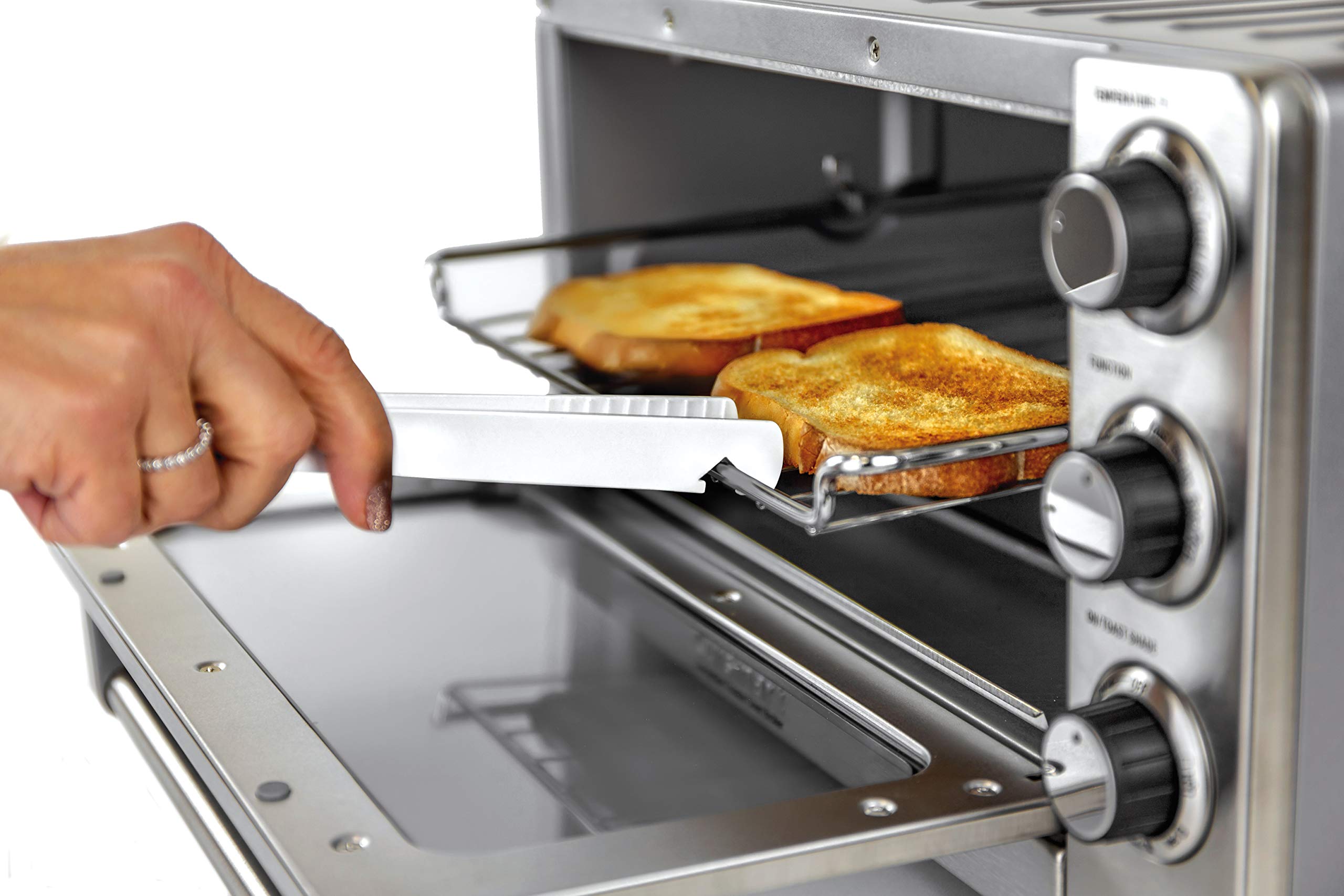 Butterie Toaster Tongs With Oven Rack Hook (Purple)