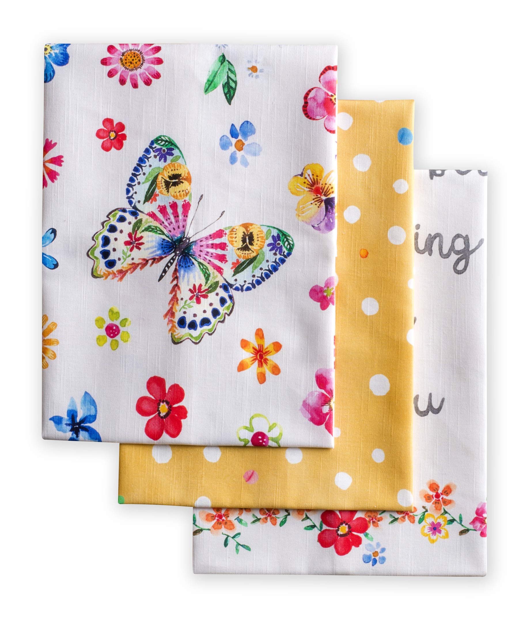 Maison D Hermine Dishcloth Set Of 3, 100% Cotton Kitchen Towel For Gifts, Dining, Kitchen, Party, Wedding, Restaurant & Camping,