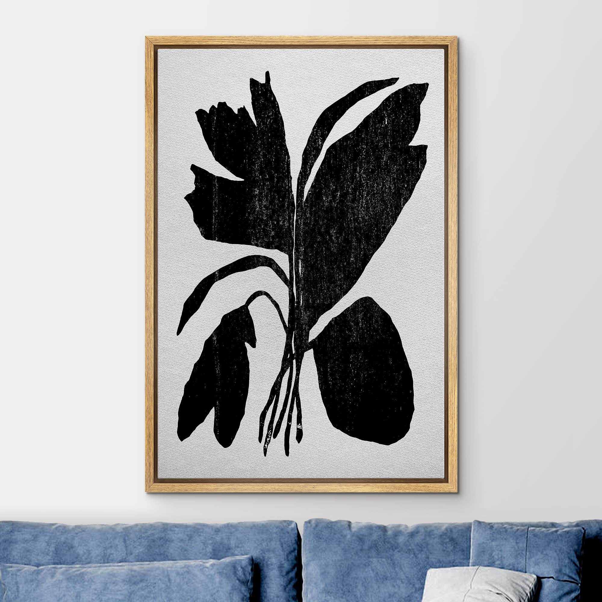 Ashbrook Framed Wall Art Print Set Black Flower Silhouette Display Floral Botanical Photography Modern Rustic Scenic Relax/Calm
