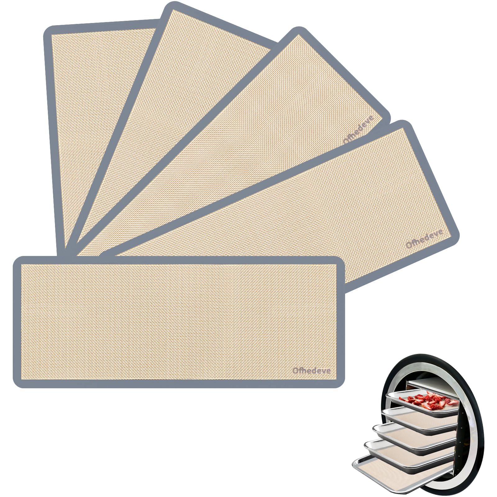 Silicone Mats For Harvest Right Freeze Dryer Medium Size Trays (M Medium 5 Pcs)