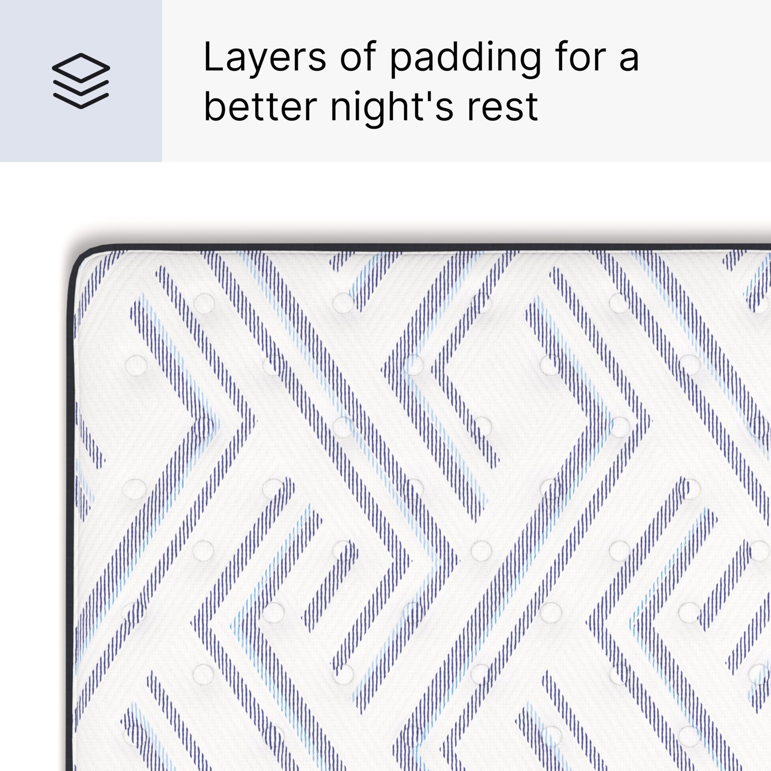 Signature Design by Ashley King Size Stack 12 Inch Hybrid Medium Plush Cooling Gel Infused Memory Foam Mattress for Pressure Rel