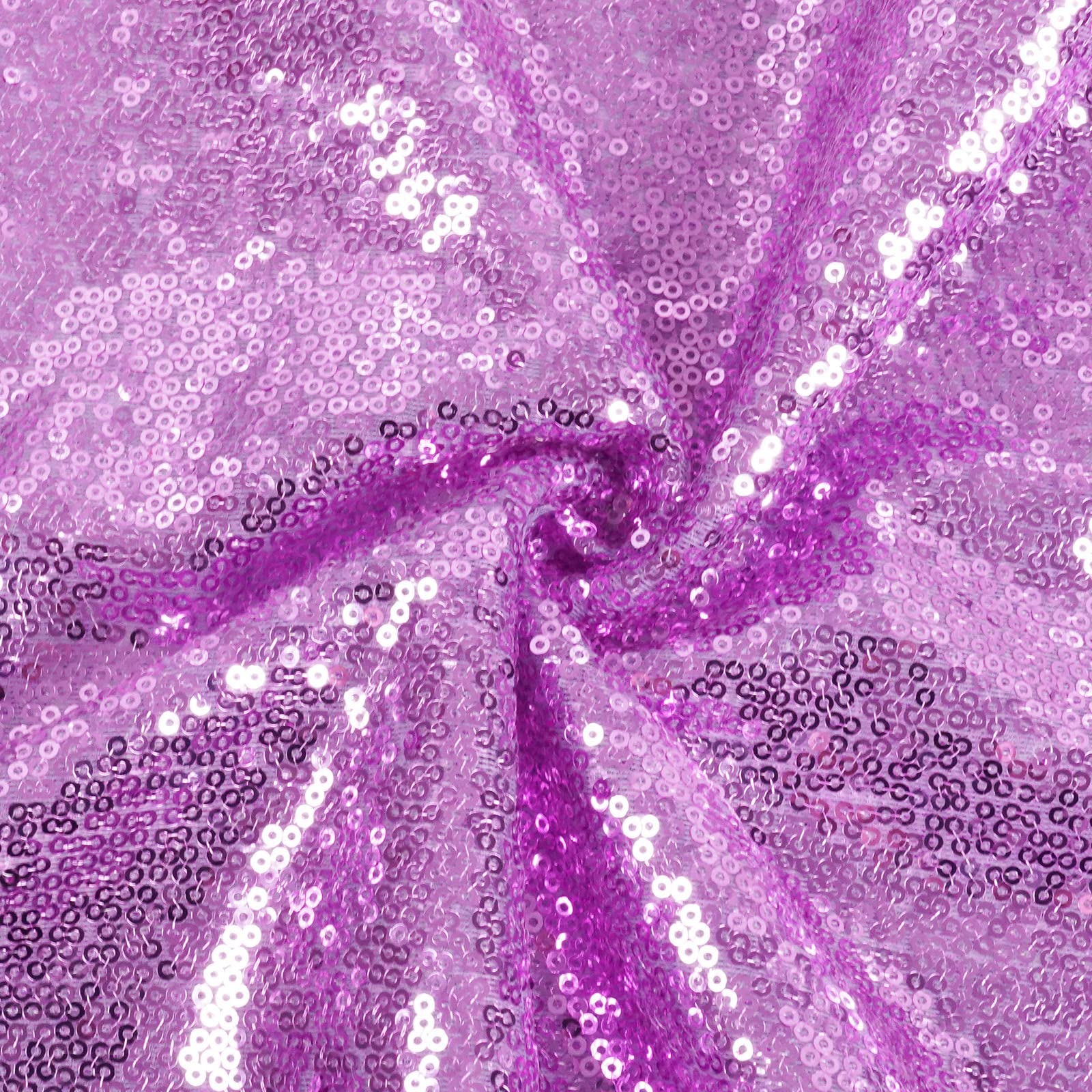 Poise3Ehome 50A72 Rectangle Lavender Sequin Tablecloth For Party Cake Dessert Table Exhibition Events, Lavender