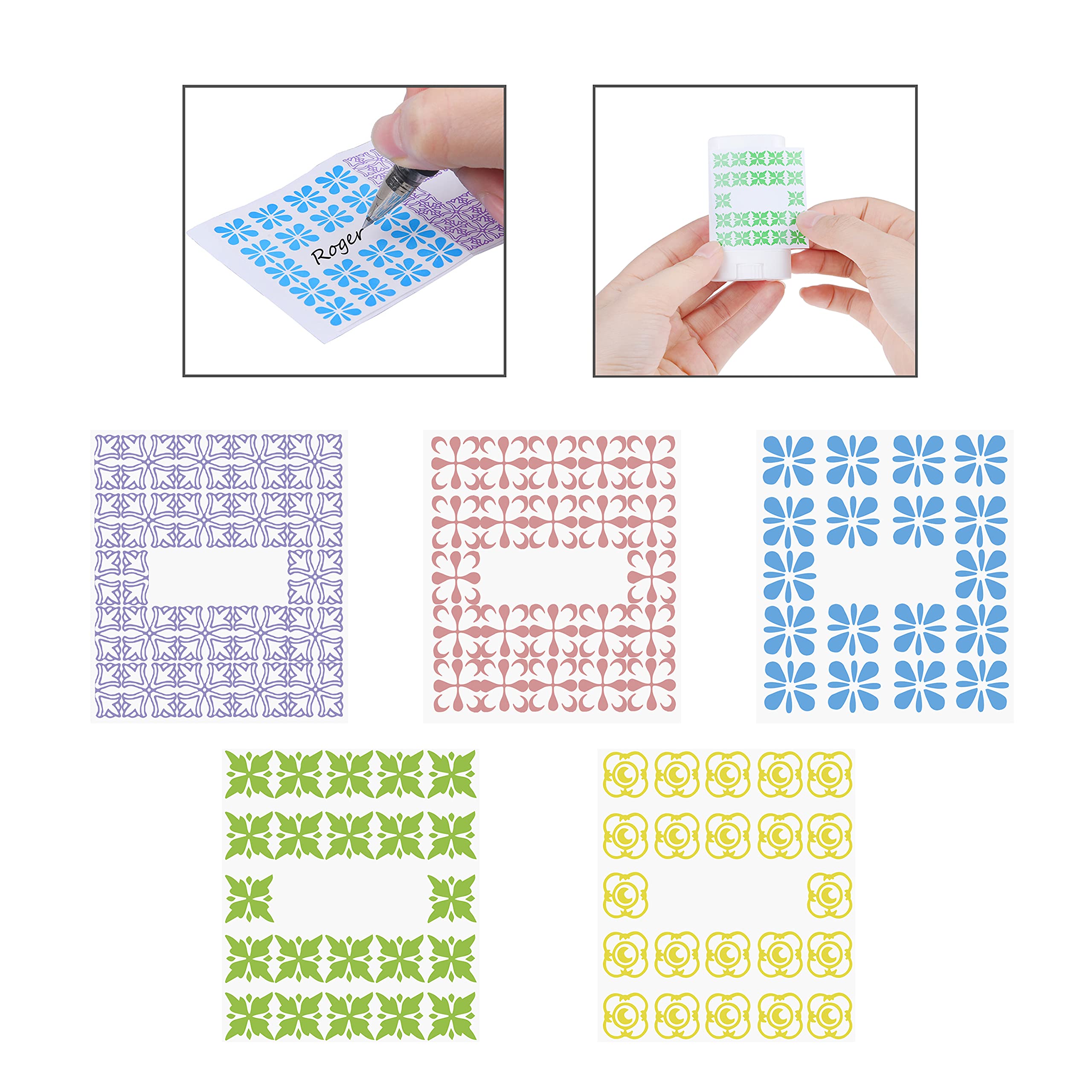 Deodorant Containers (10-Pack) - White - 0.5 Oz (15 Ml) - 20 Writable Stickers - Twist Mechanism And Cap - Empty - Refillable Co