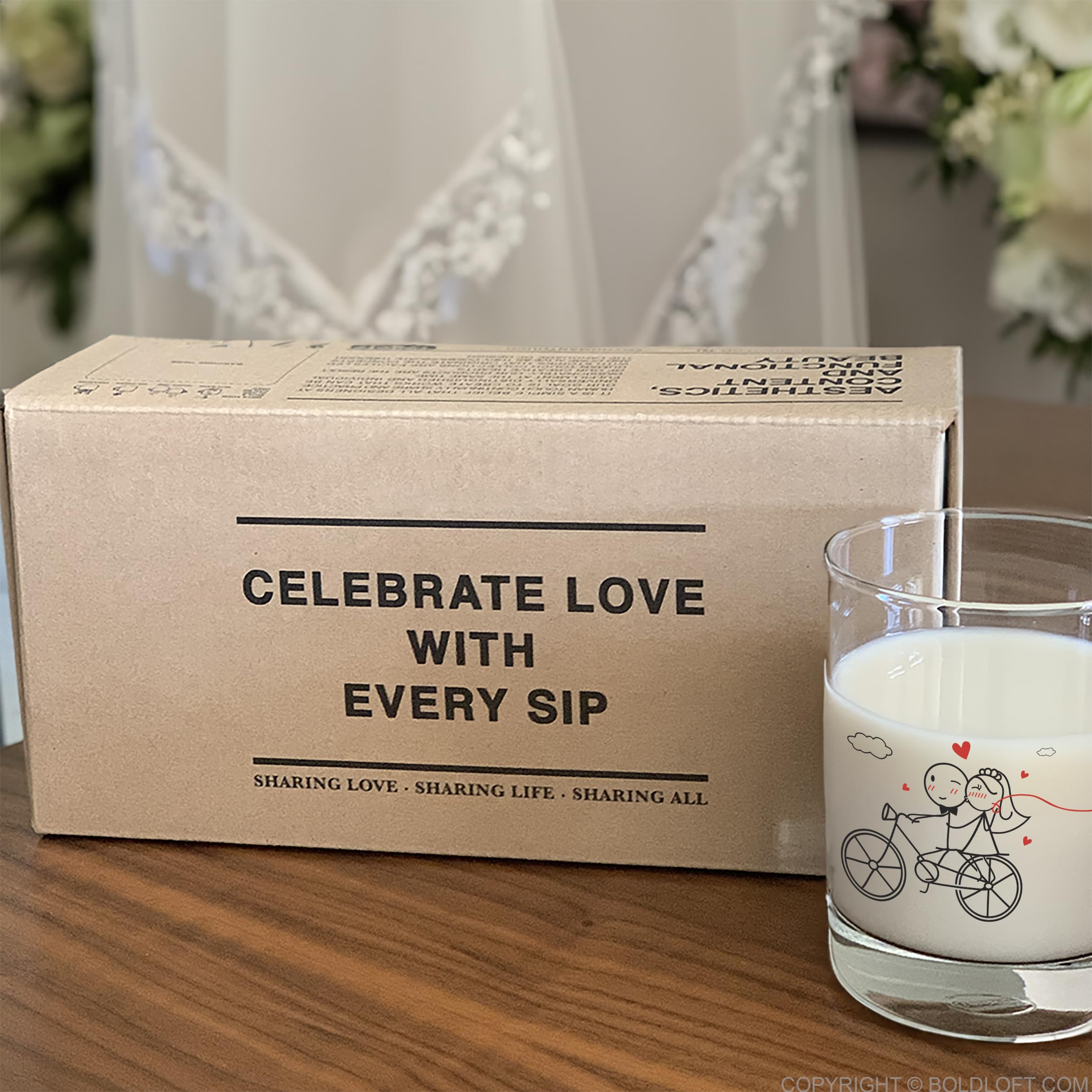 Boldloft Forever & Ever Wedding Glasses For Couples-Wedding Gifts Engagement Gifts His And Hers Gifts For Bridal Shower Wedding
