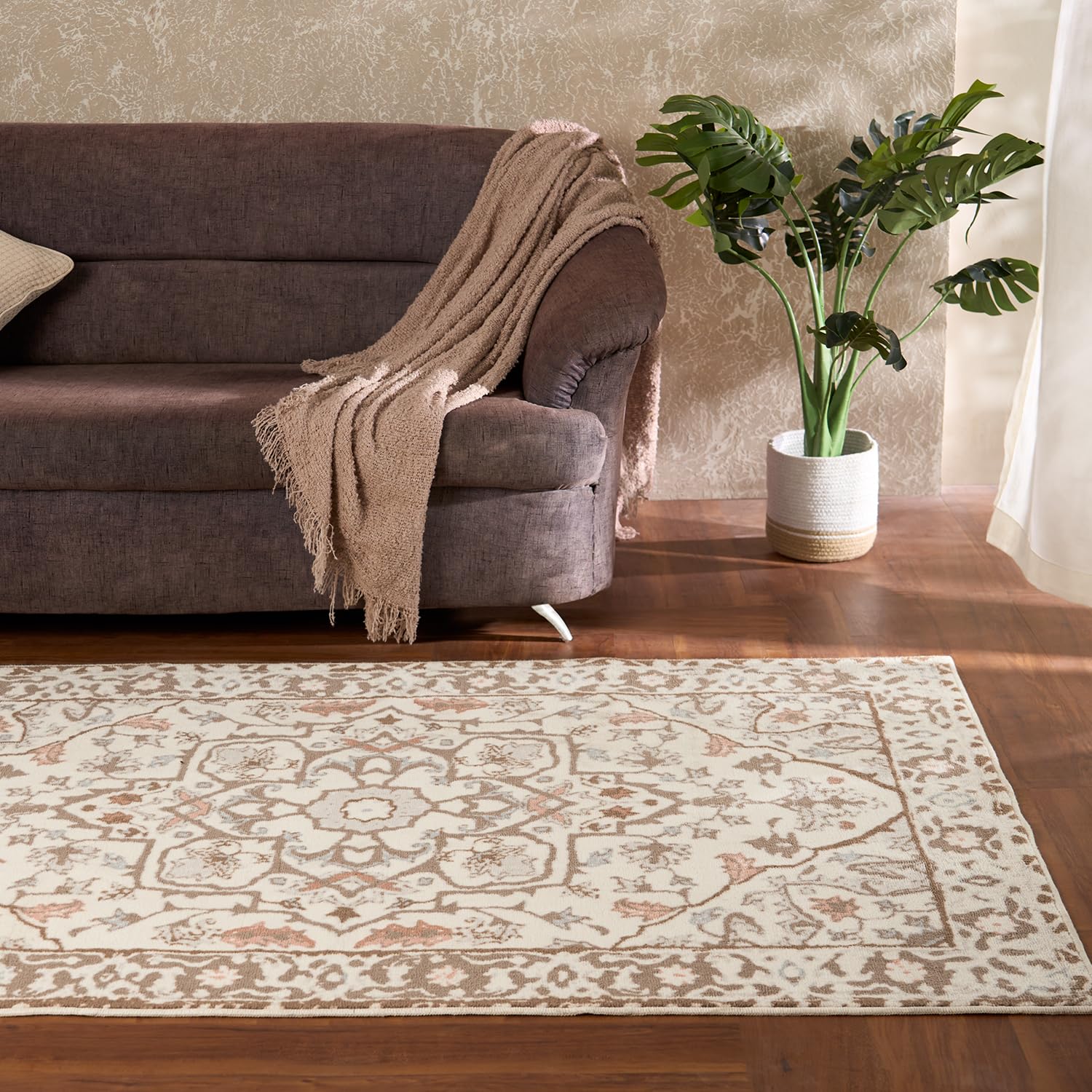 Welspun Wonder-Full Polyster Carpet-Dusty Grey