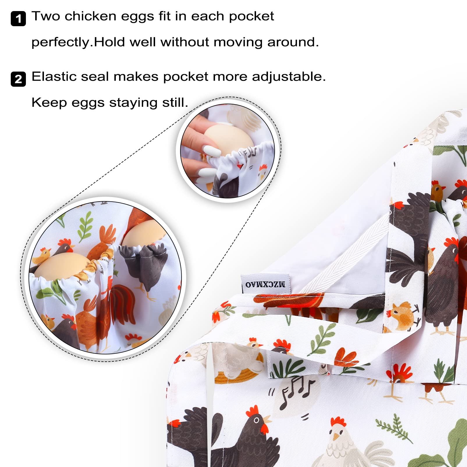 Mzcxmao Egg Apron, Egg Collecting Apron,Egg Gathering Apron,Egg Apron For Fresh Eggs,Egg Apron For Fresh Eggs Gift For Kids Than