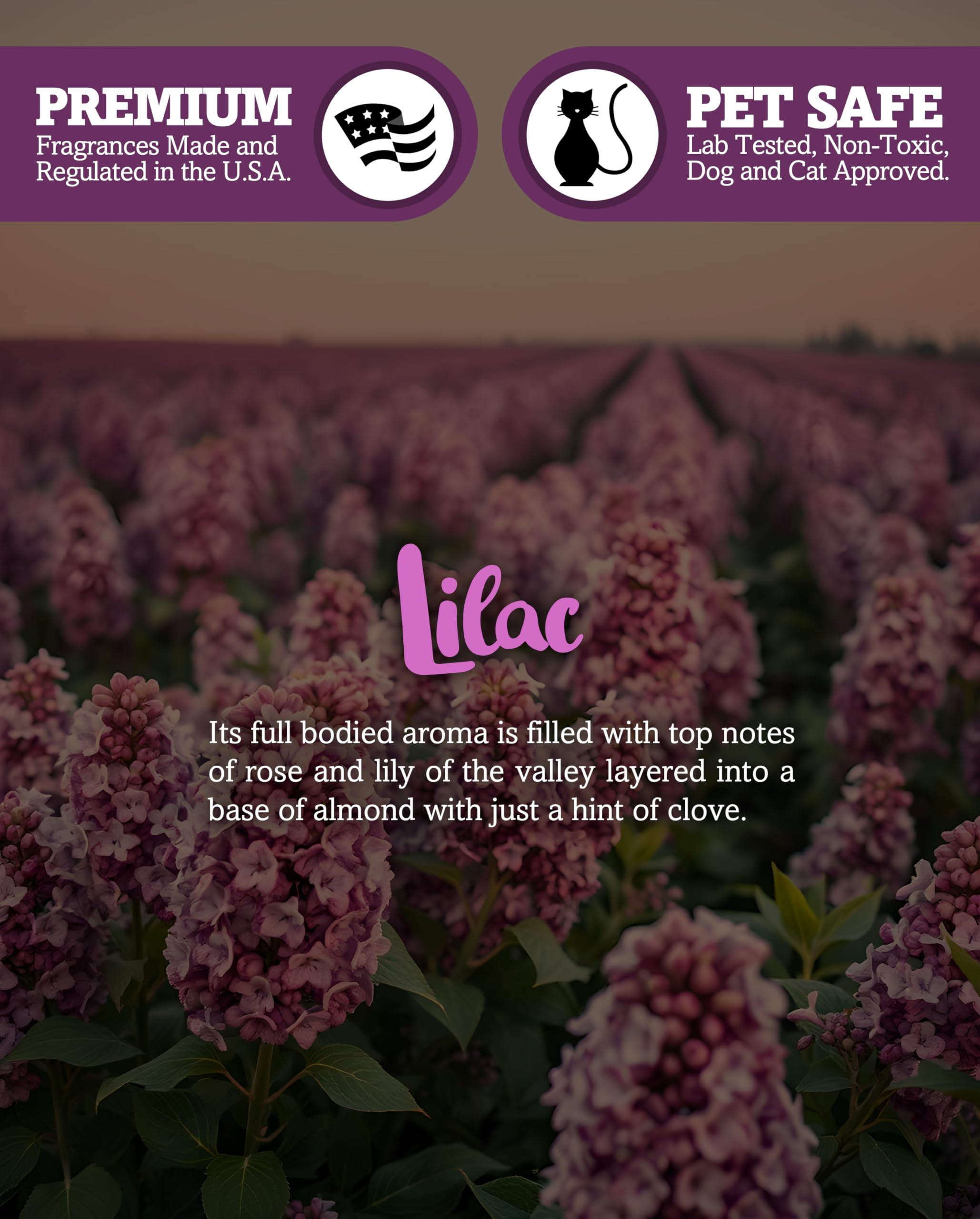 Shortie's Candle Company Pure Lilac Wax Melts - Formula 117-1 Highly Scented 3 Oz. Bar - Made with Natural Oils - Flower & Flora