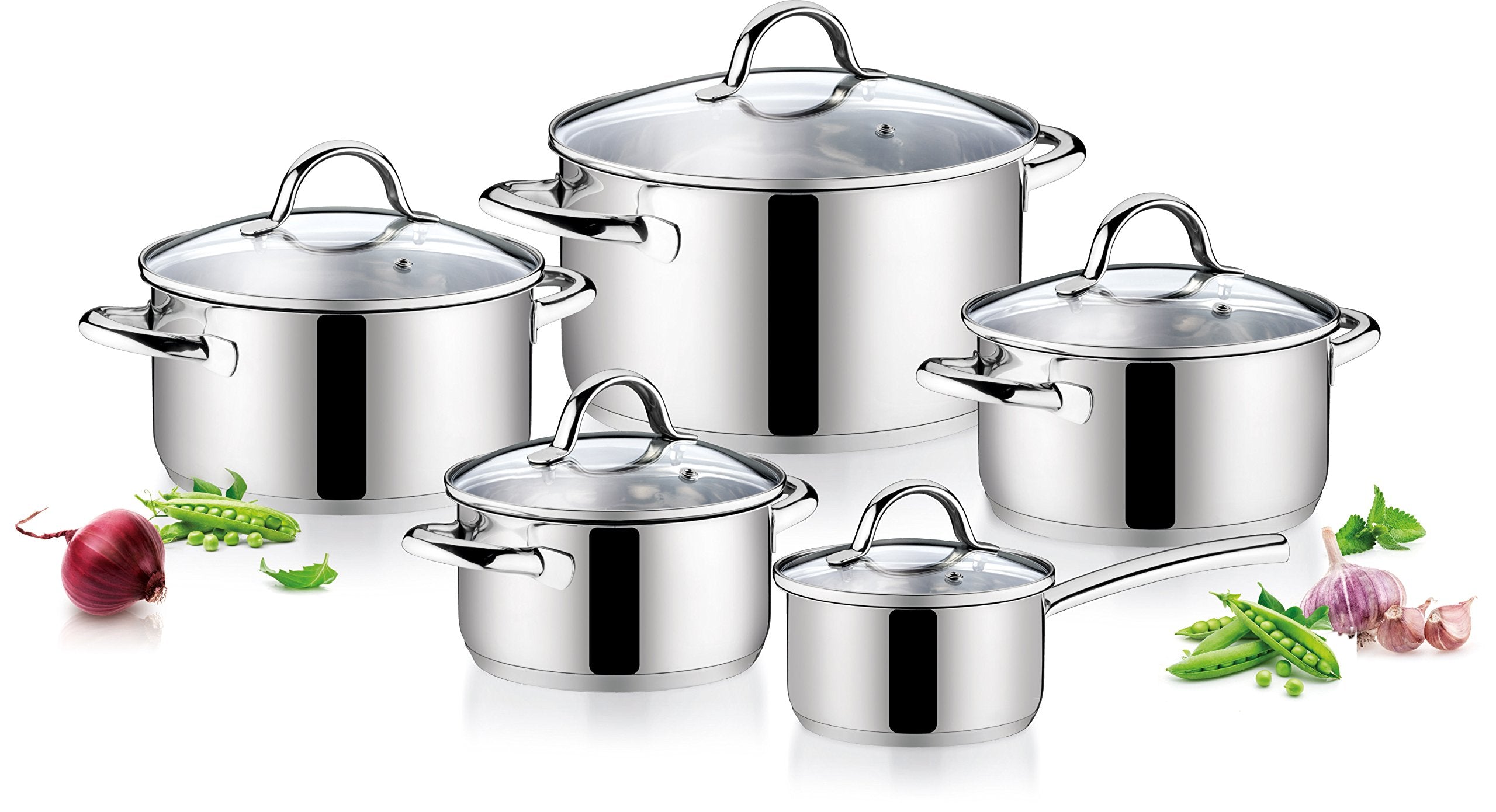 Tescoma Ambition Cookware Set, Assorted, 10Piece