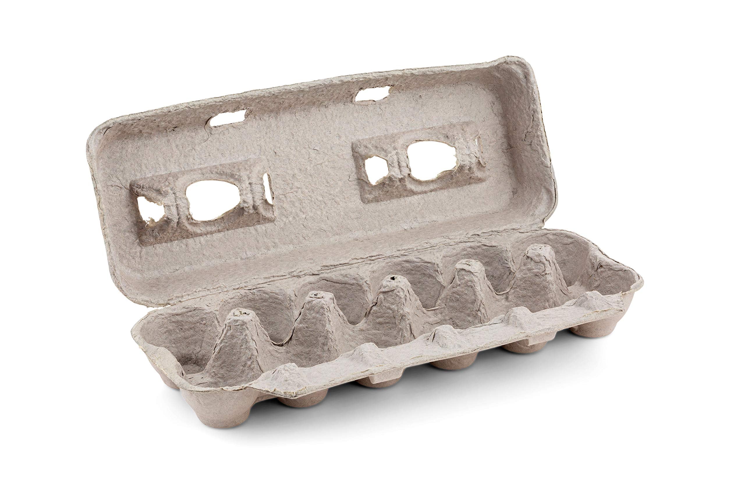 MT Products Large Printed Egg Cartons for 12 Eggs - Beige Cardboard Crate (Pack of 15) - Model EGGCARTON, Made in the USA
