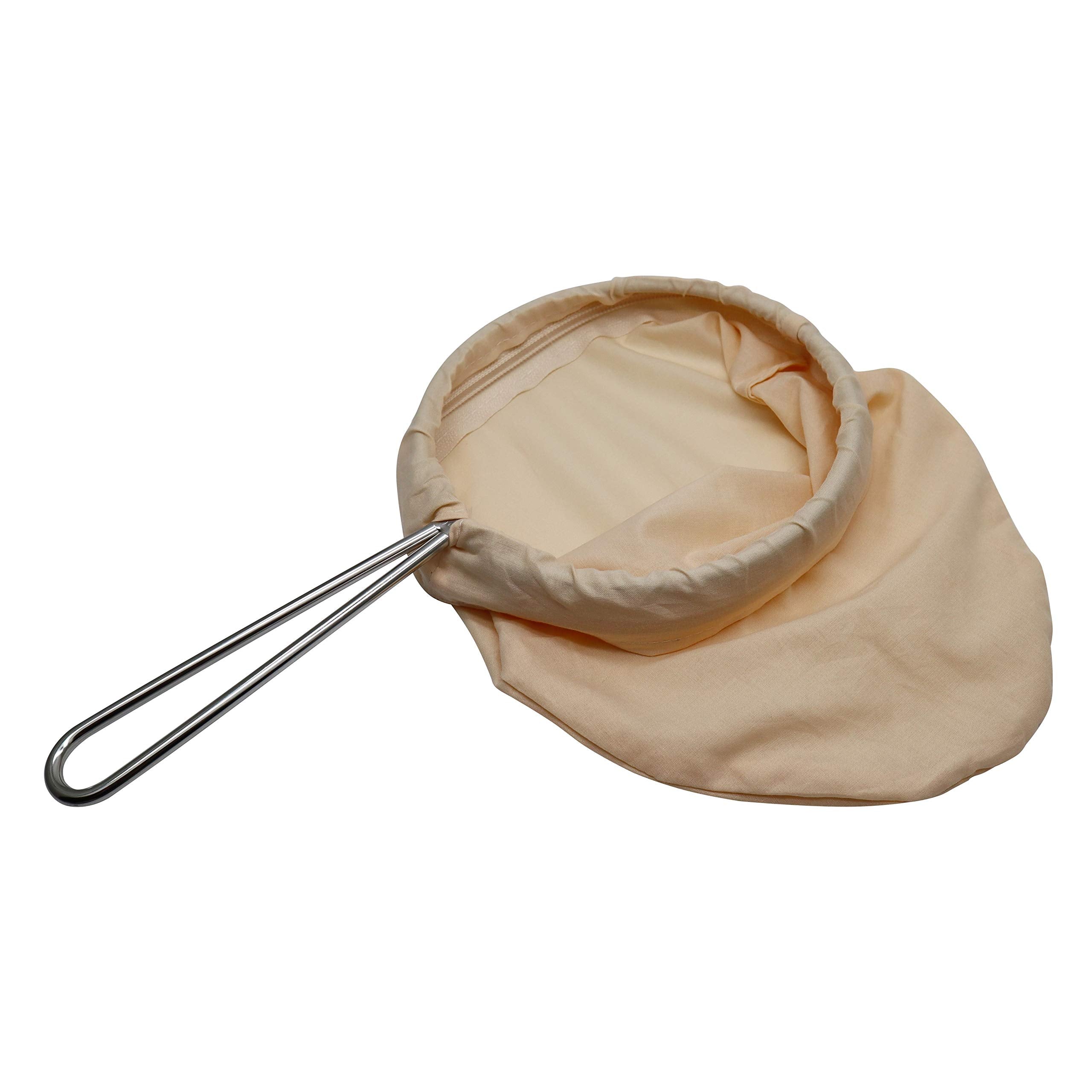 Eiks 5.5'' Thai Tea Filter Milk Tea Strainer Bag Coffee Dripper Traditional Style Organic Cotton Bag