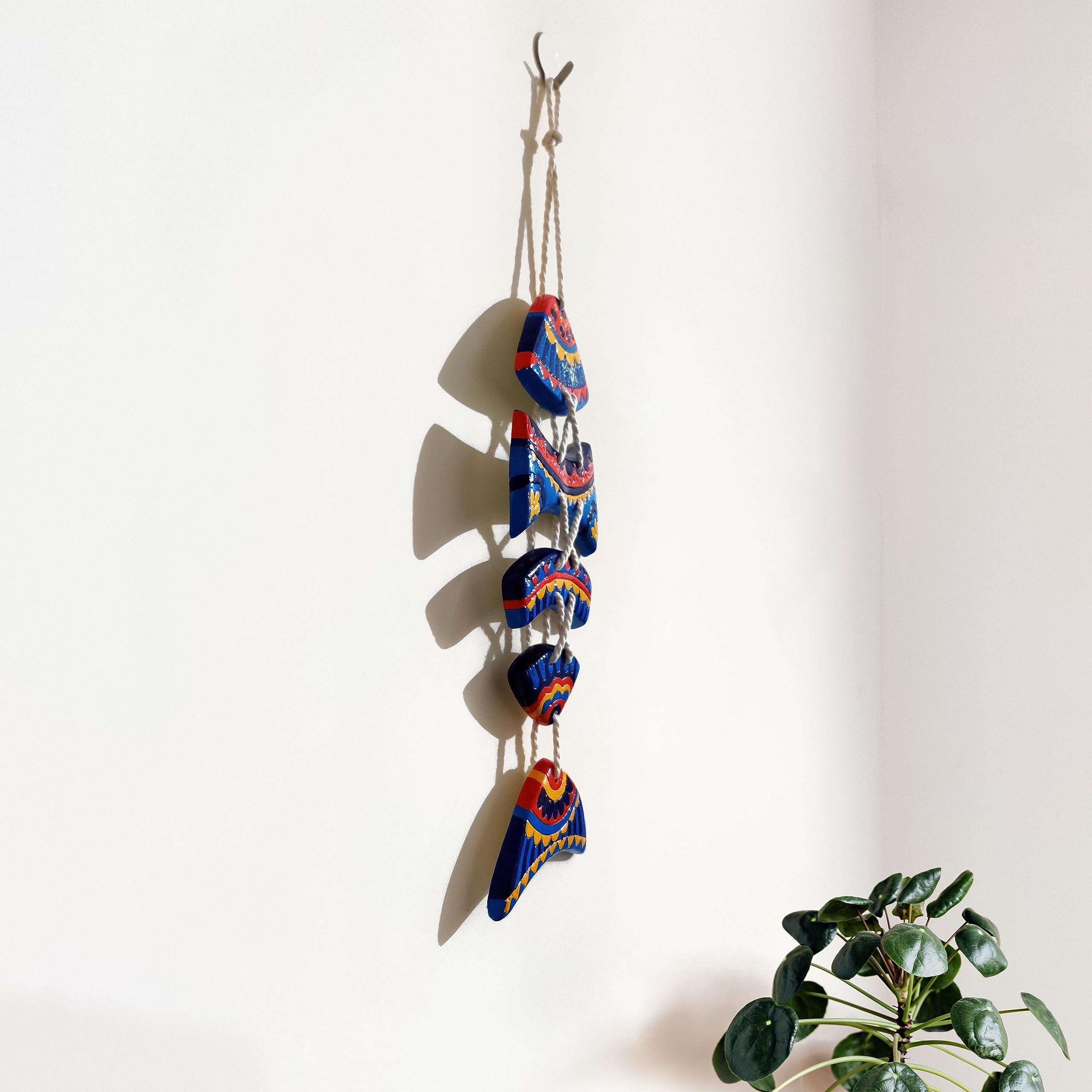Wall Hanging Fish Sculpture Handmade Craft Ethnic Print For Home Decoration | Door Hanging | Living Room | Bedroom | Office | Gi
