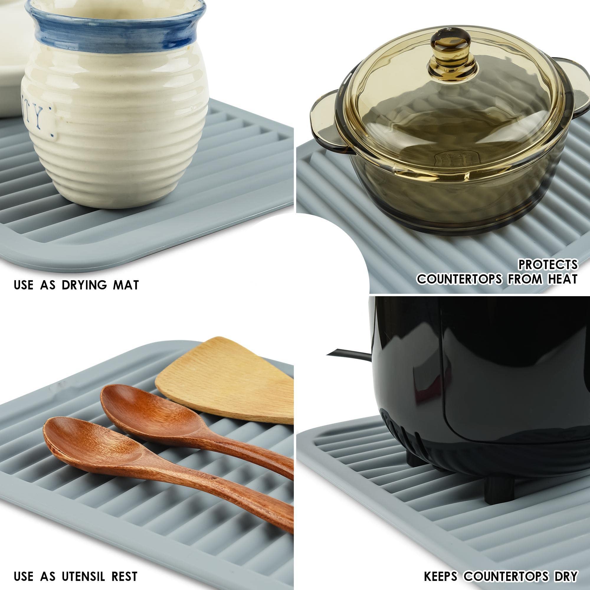Nstezrne Trivets For Hot Dishes, Hot Pads For Kitchen, Big Silicone Trivet Mat, Silicone Trivets For Hot Pots And Pans, Heat Res
