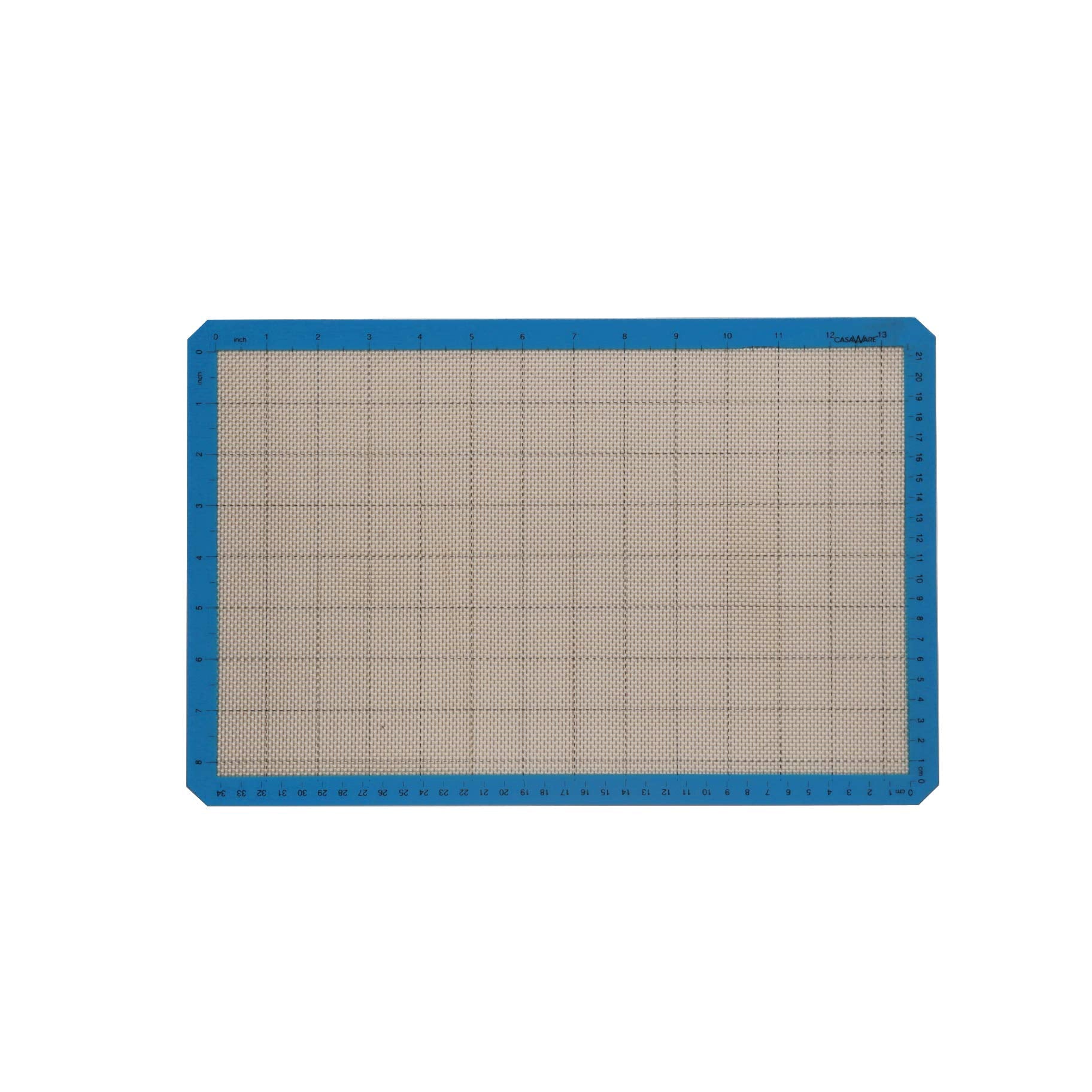 Casaware 3Pc Ultimate Commercial Weight 15 X 10 X 1-Inch Cookie Sheet/Cooling Grid/Silicone Mat Bakeware Set (Blue Granite)