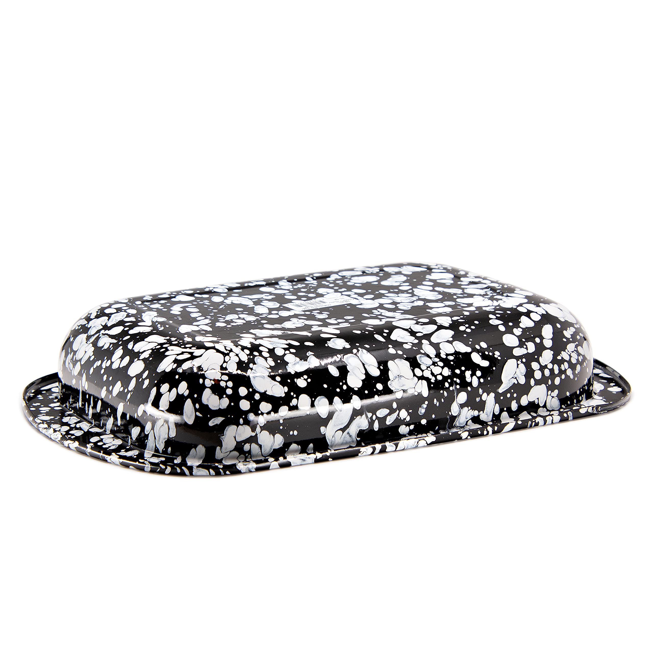 Golden Rabbit Enamelware - 3Qt Baking Pan (Black Swirl)