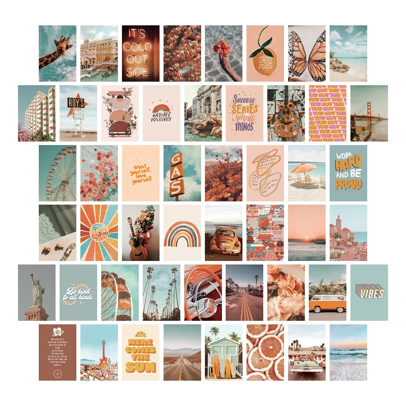 Procida Wall Collage Kit For Teen Girls, Collage Kit For Wall Aesthetic, Photo Wall Collage Kit Aesthetic, Aesthetic Wall Decor