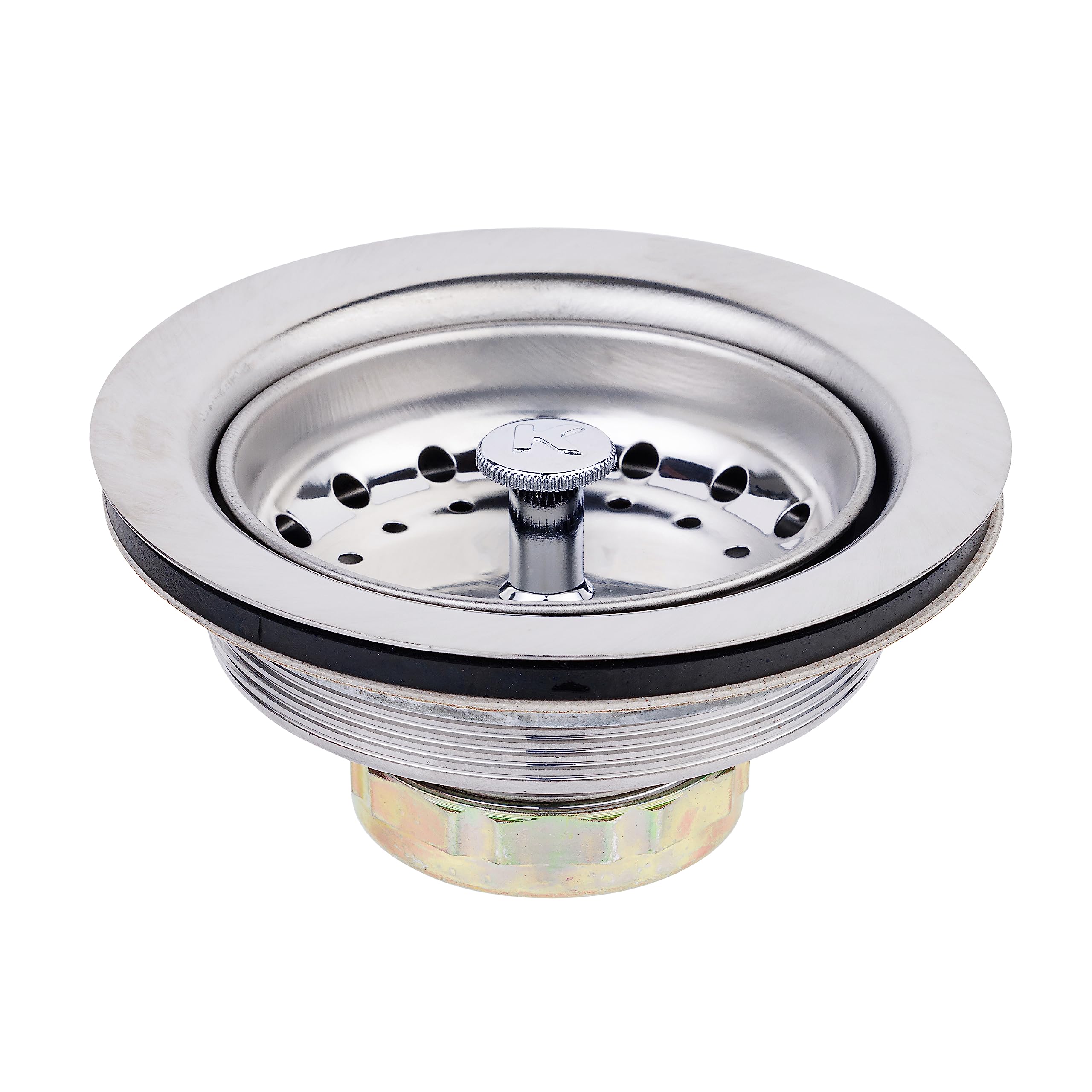 Keeney 1431Ssbx Sink Strainer With Fixed Post Basket, Stainless Steel