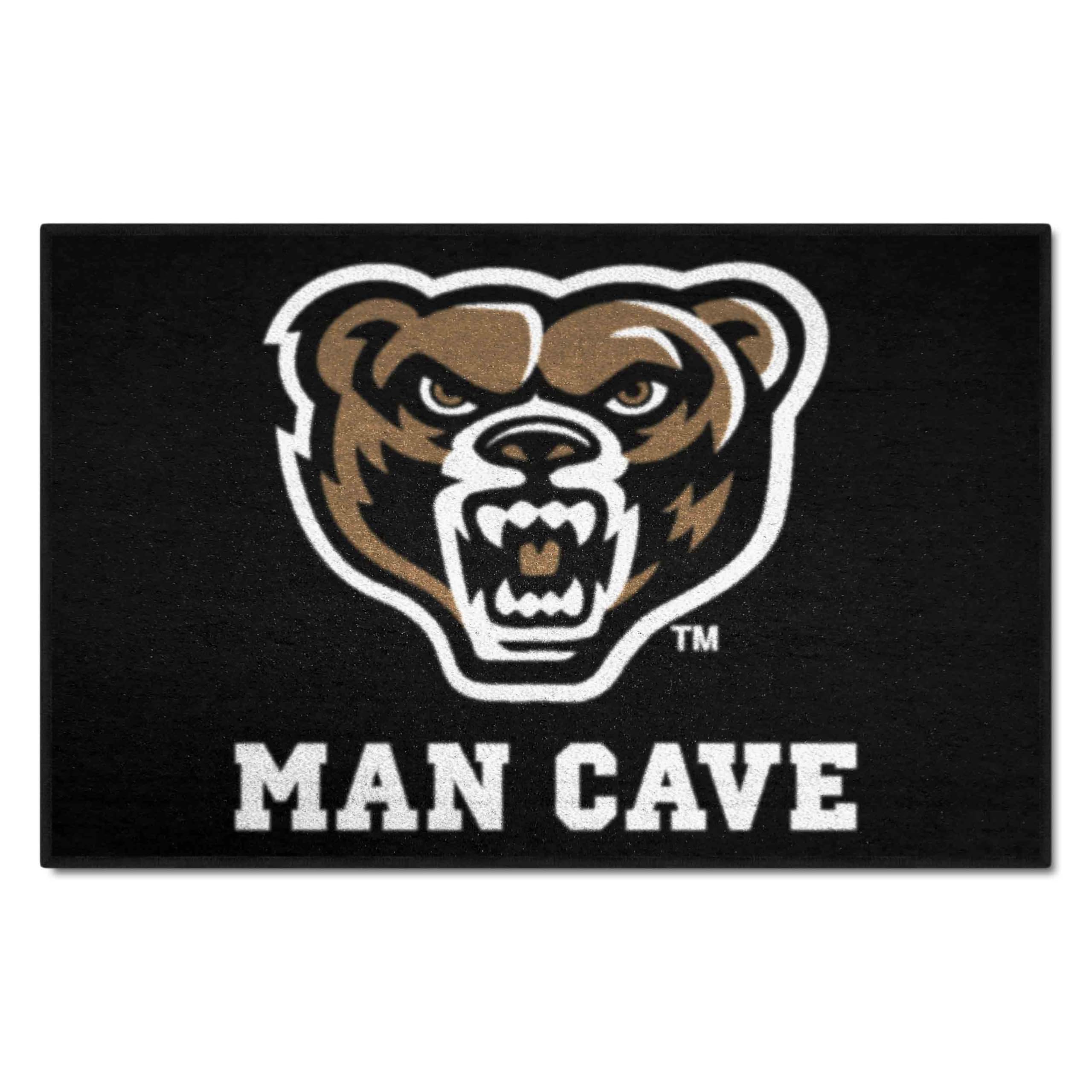 FANMATS 22113 Oakland Golden Grizzlies Man Cave Tailgater Rug - 5ft. x 6ft. Sports Fan Area Rug, Home Decor Rug and Tailgating M