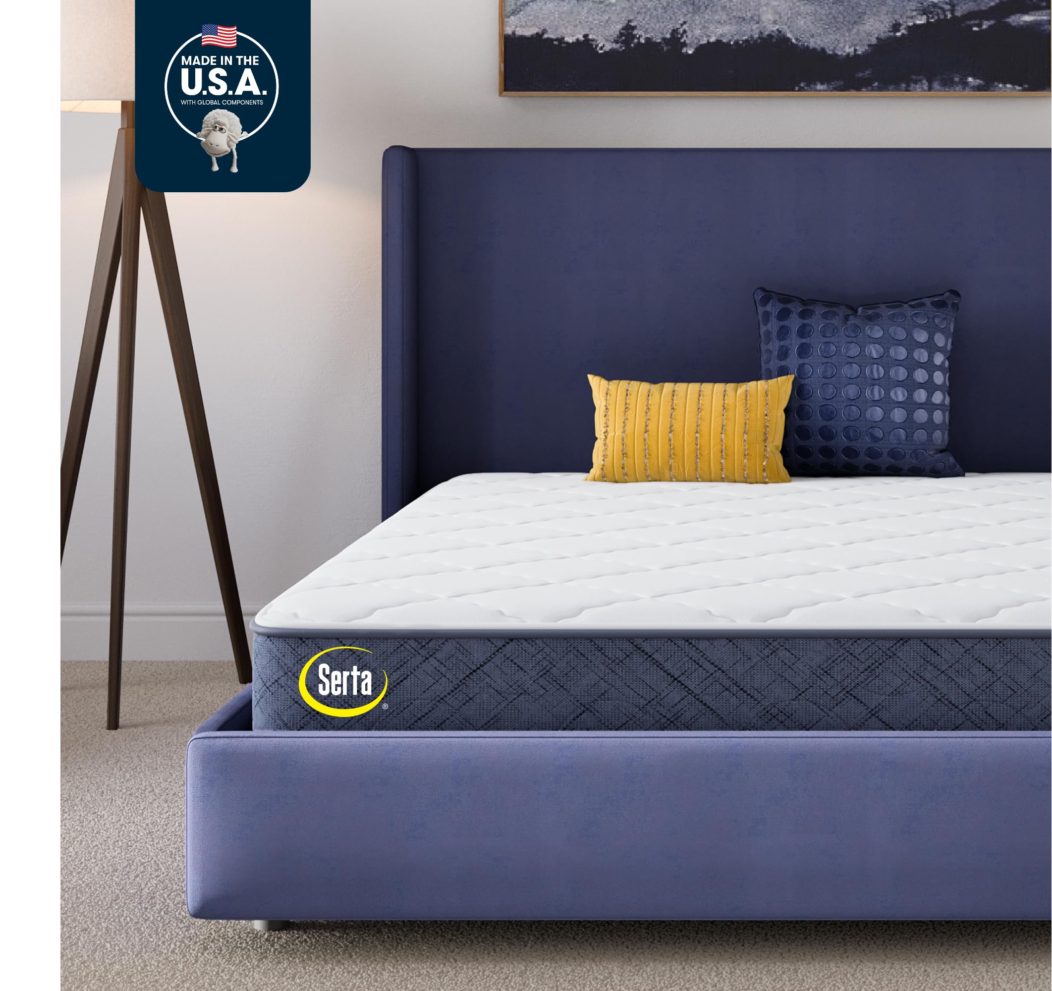 Five Star Mattress Tranquility 8-Inch Medium - Full- Zoned Lumbar Support, Cooling Foam, Pressure Relief - Bed-in-a-Box -100 Nig