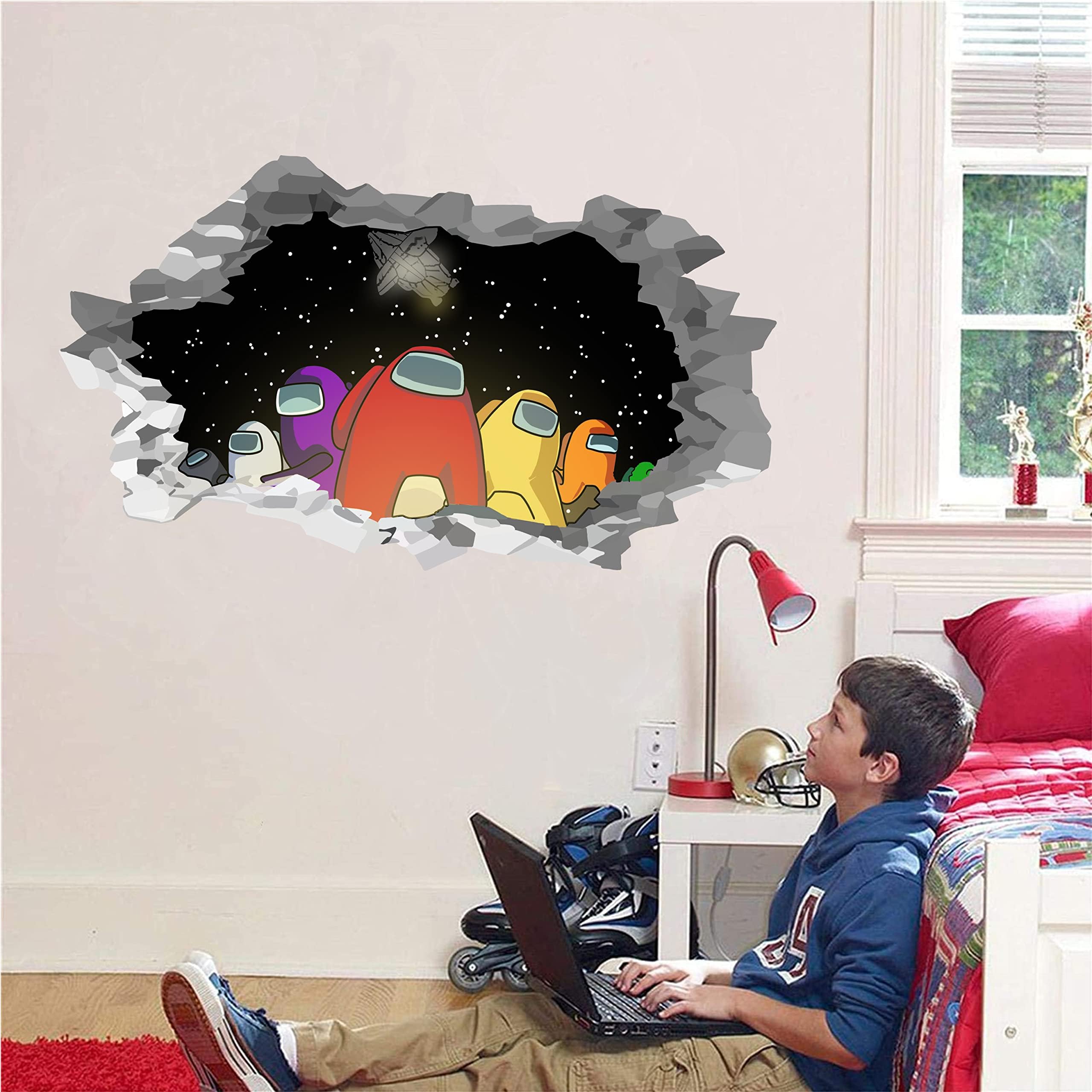 Unicorn Among Us Wall Stickers For Bedroom Wall Decals,Wall Decor For Kids,Computer Desk Wall Waterproof Hot Game Stickers For L