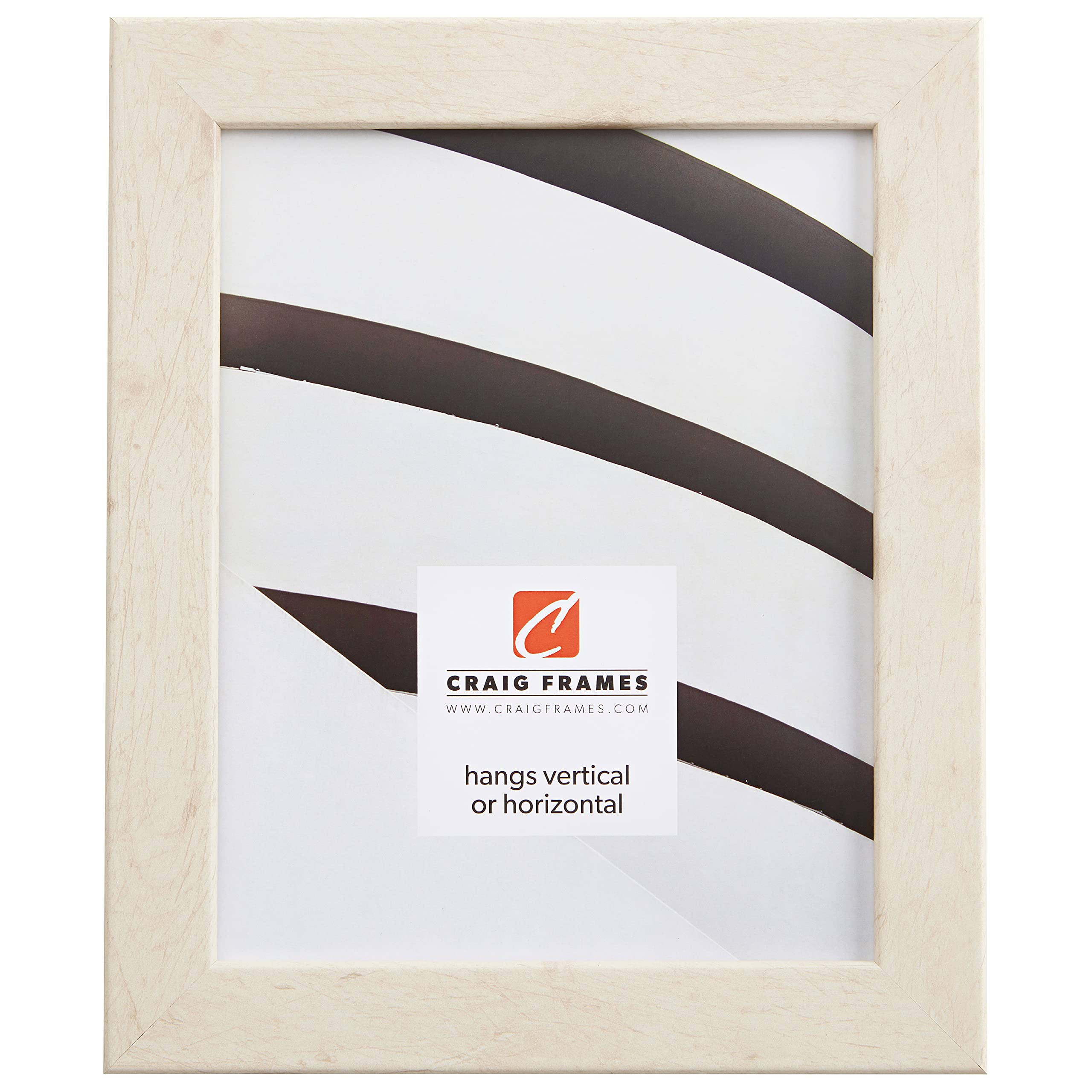 Craig Frames Bauhaus 125, 18x36 Picture Frame, Rustic White Pine