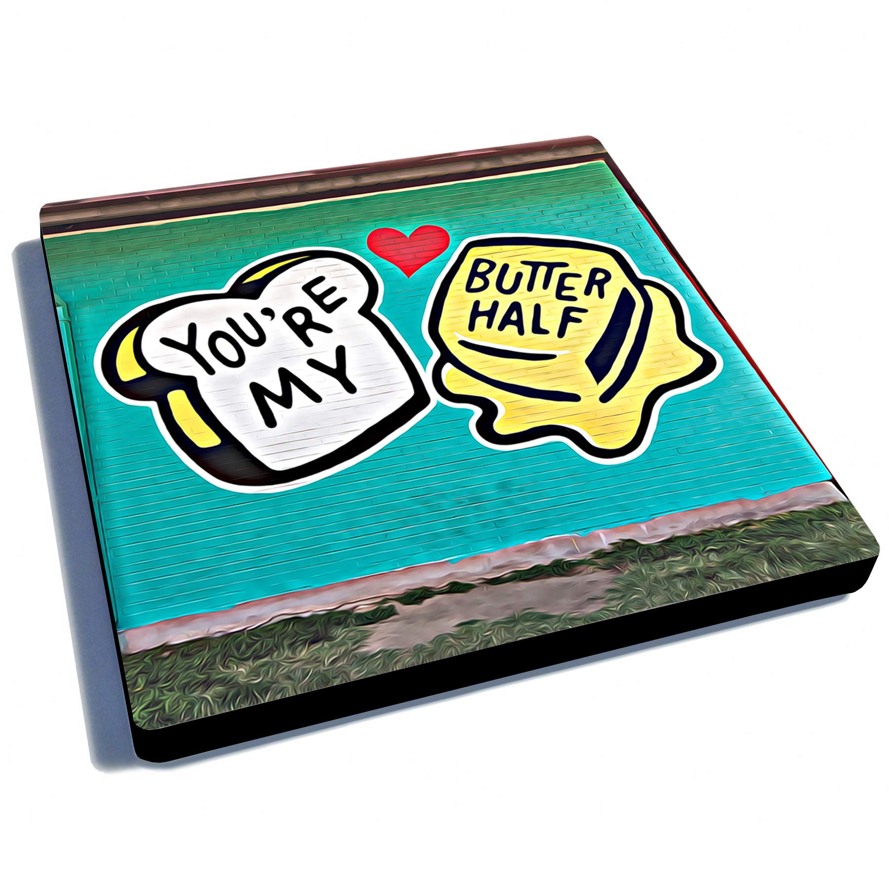 Exit82Art - Rubber Drink Coasters (Set Of 6). Austin, Texas Street Murals. Absorbent. Dishwasher Safe.