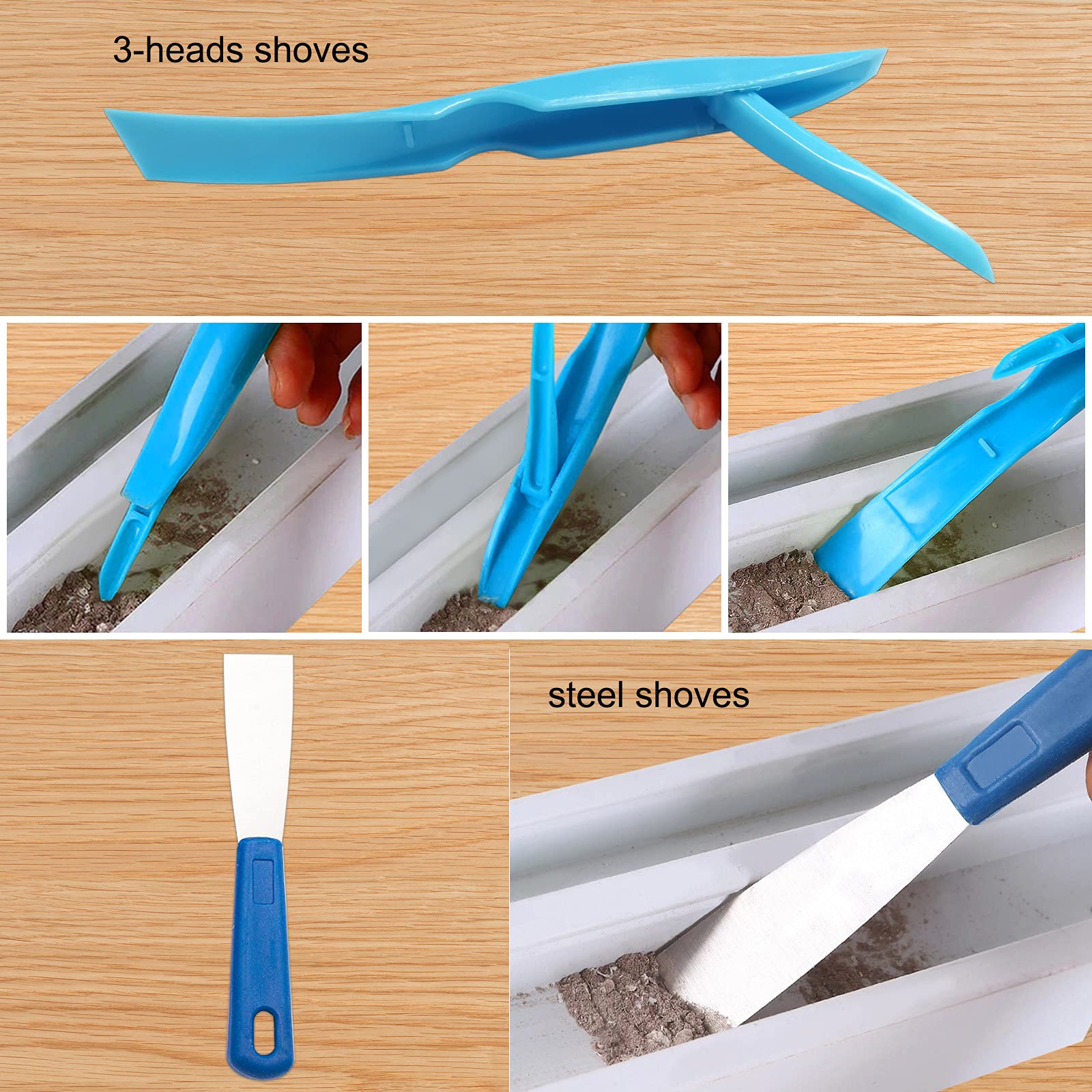 Blue Top Household Cleaning Brushes 10-Piece Set Window Crevice Cleaning Tool For Narrow Gap,Magic Window Sill Cleaning Tool For