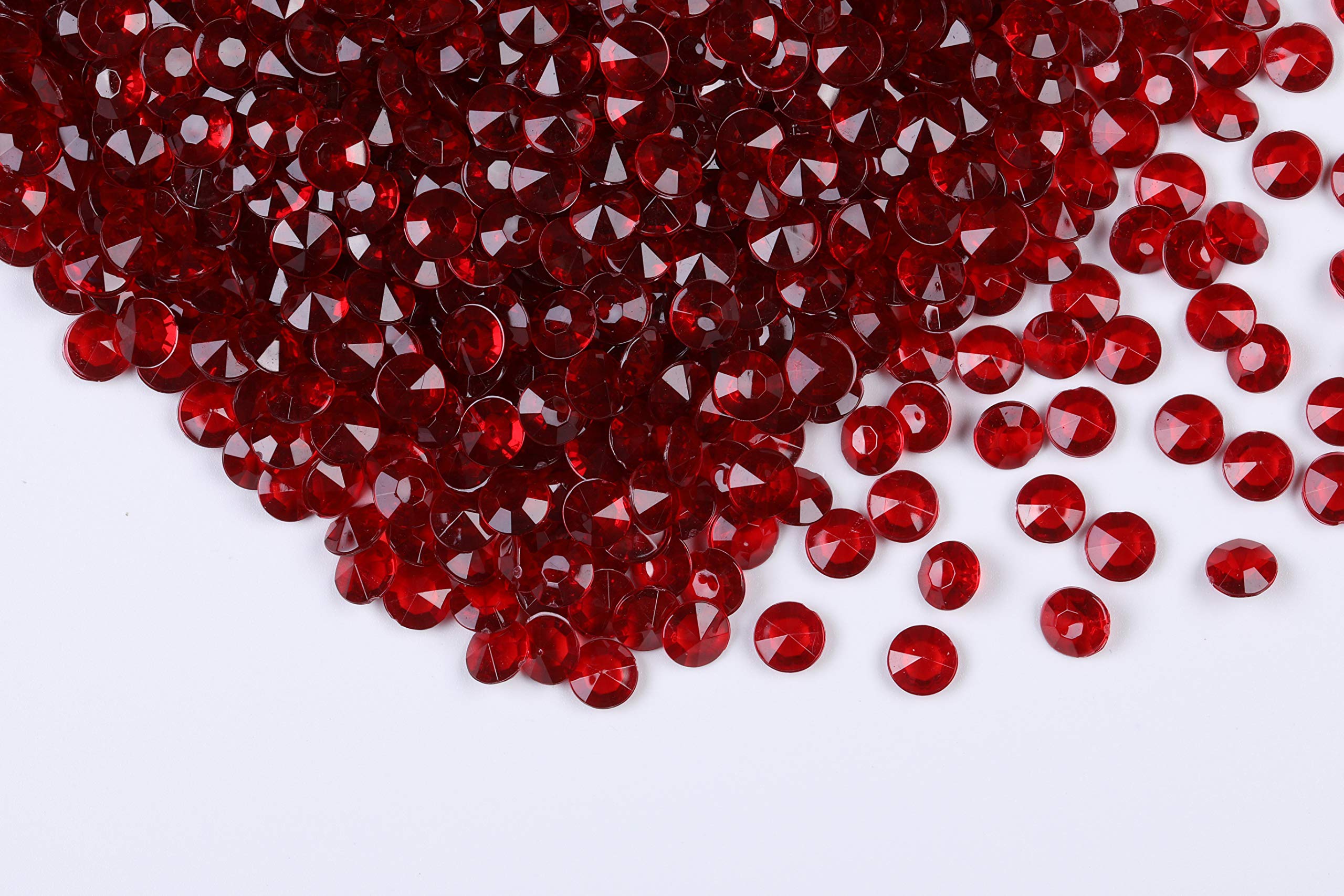1000pcs/ Pack Wedding Table Acrylic Diamond Scatter Crystals Confetti Acrylic Gems Vase Fillers Rhinestones for Wedding, Bridal 