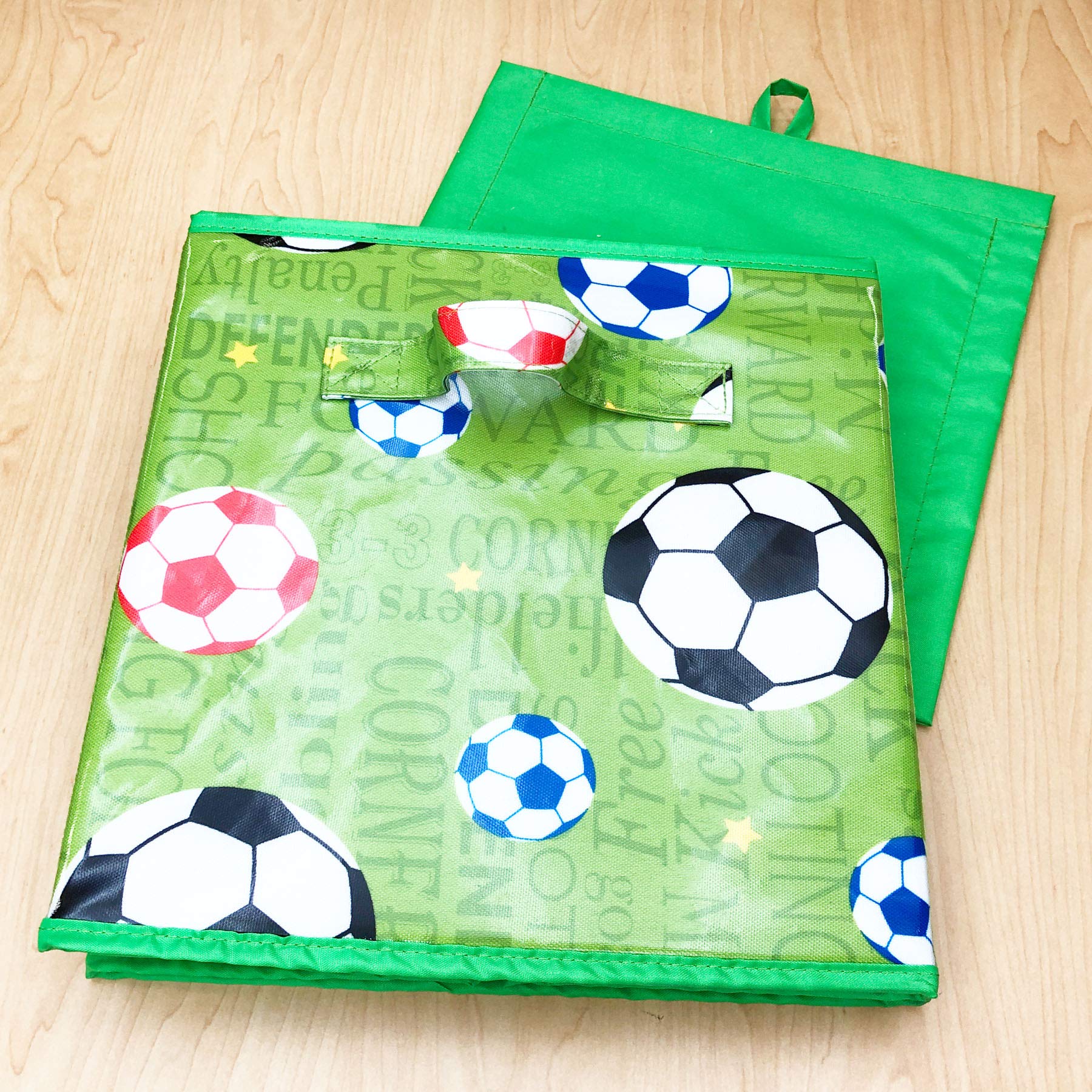 Passion For Soccer Collection 11''X11''X11'' Storage Bin (Storage Cube-Colorful)