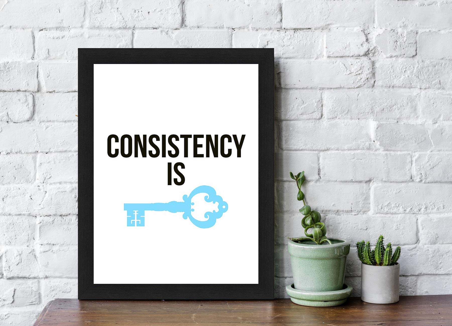 Interio Crafts Inspirational Framed Poster | Motivational Framed Poster For Office (Frame Size :13.5''X10'' Inches, Poster Size: