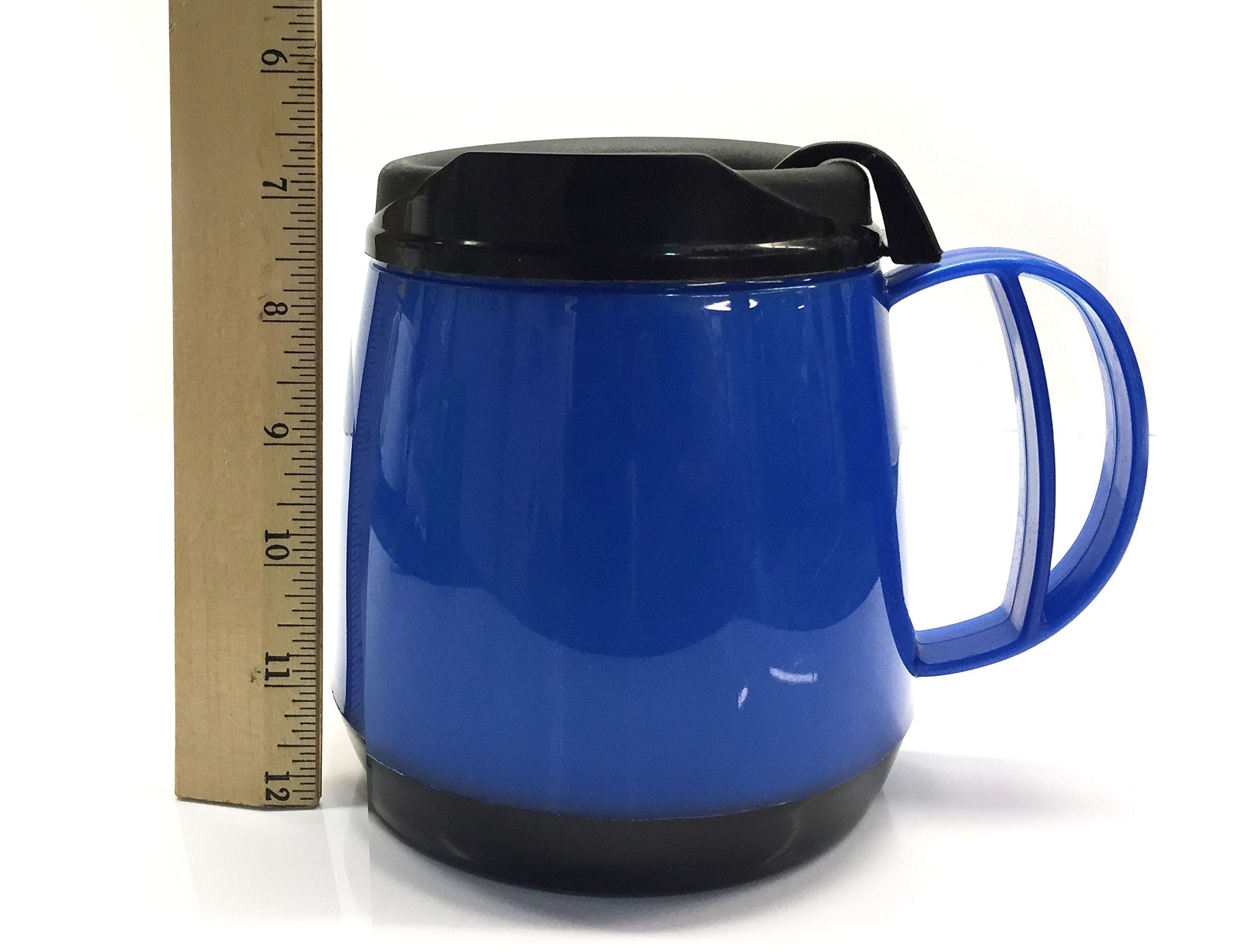 Thermoserv Foam Insulated Wide Body Mug, 20-Ounce, Pearl Dark Blue