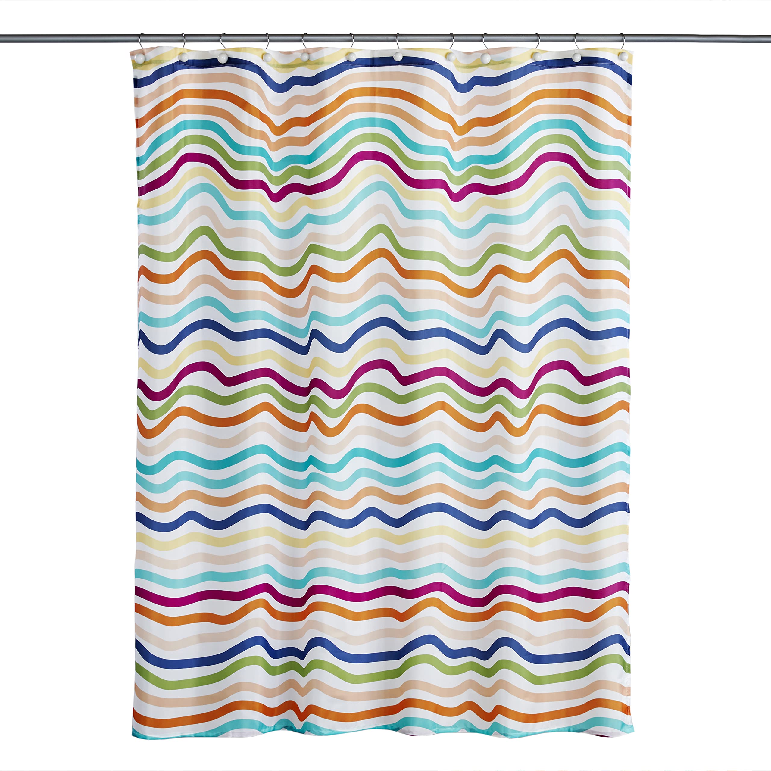 Skl Home By Saturday Knight Ltd. Making Waves Shower Curtain,Multi