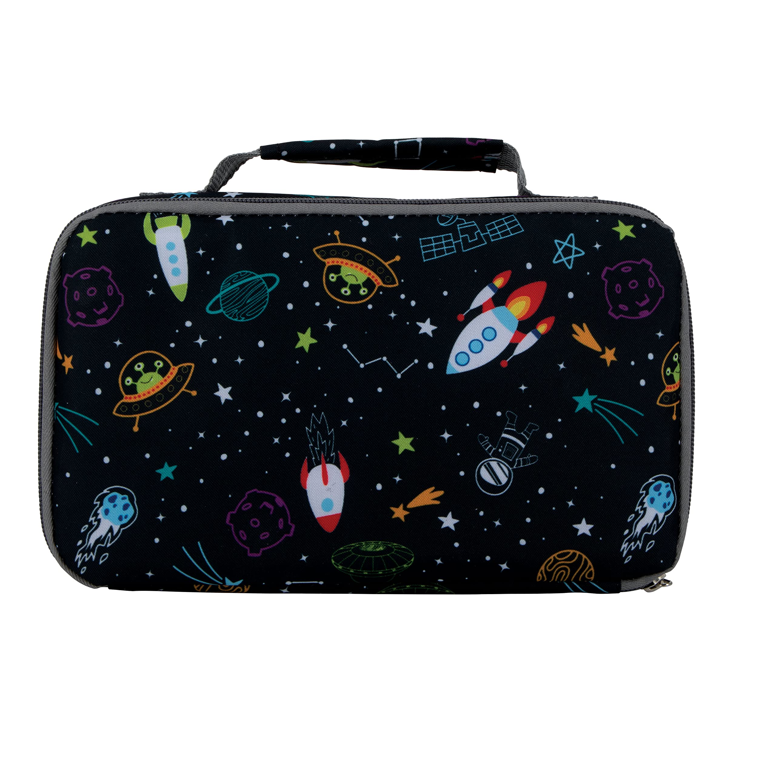 Nuby Lunchbox With Insulated Travel Bag - 3+ Years - Galactic Design