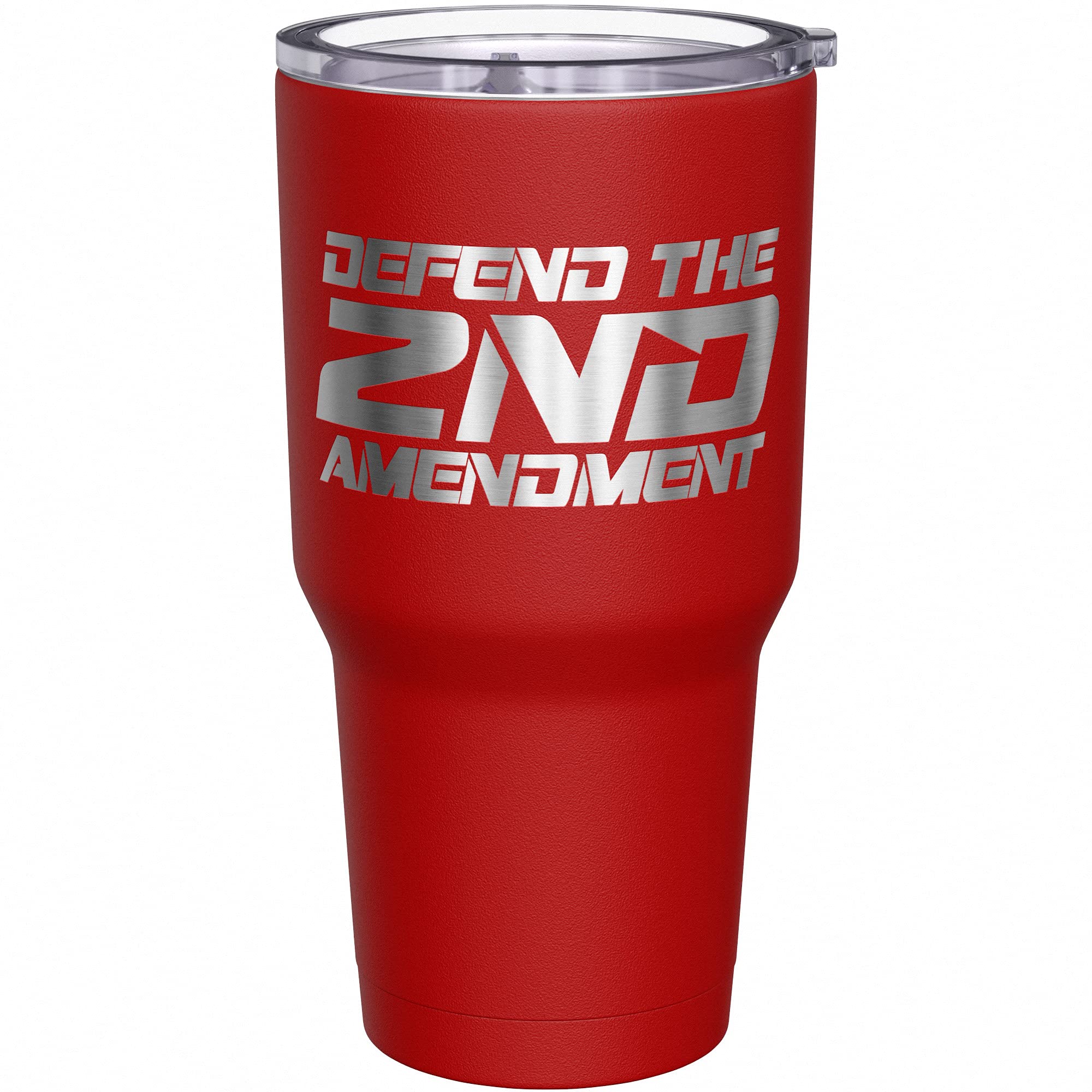 We The People Holsters - Defend The Second Amendment - Coffee Tumbler - American Flag Coffee Travel Mug - Engraved Tumbler - Double Insulated Tumbler - 30 oz
