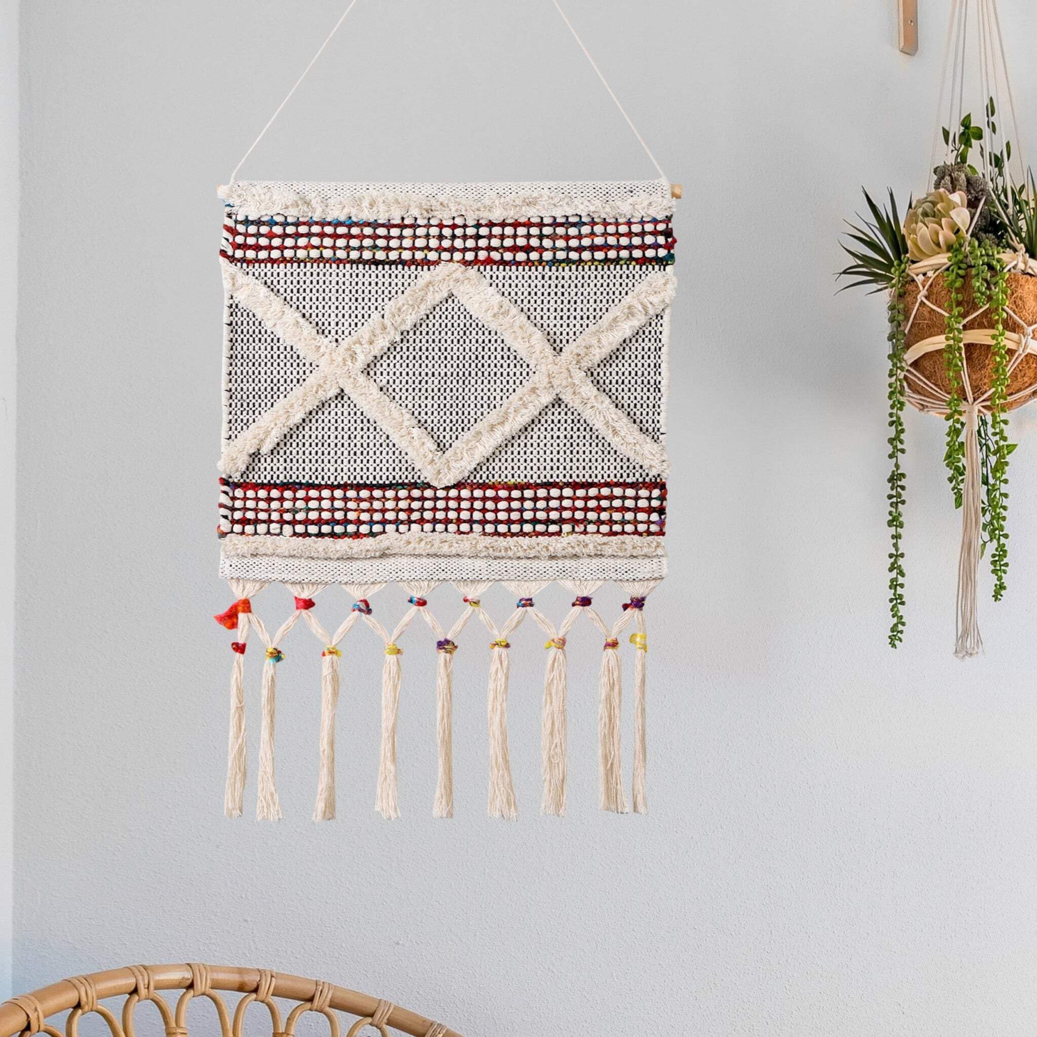 Homeroots 515656 19.5 X 36 In. Bohemian Wall Hanging Unframed Print Wall Art