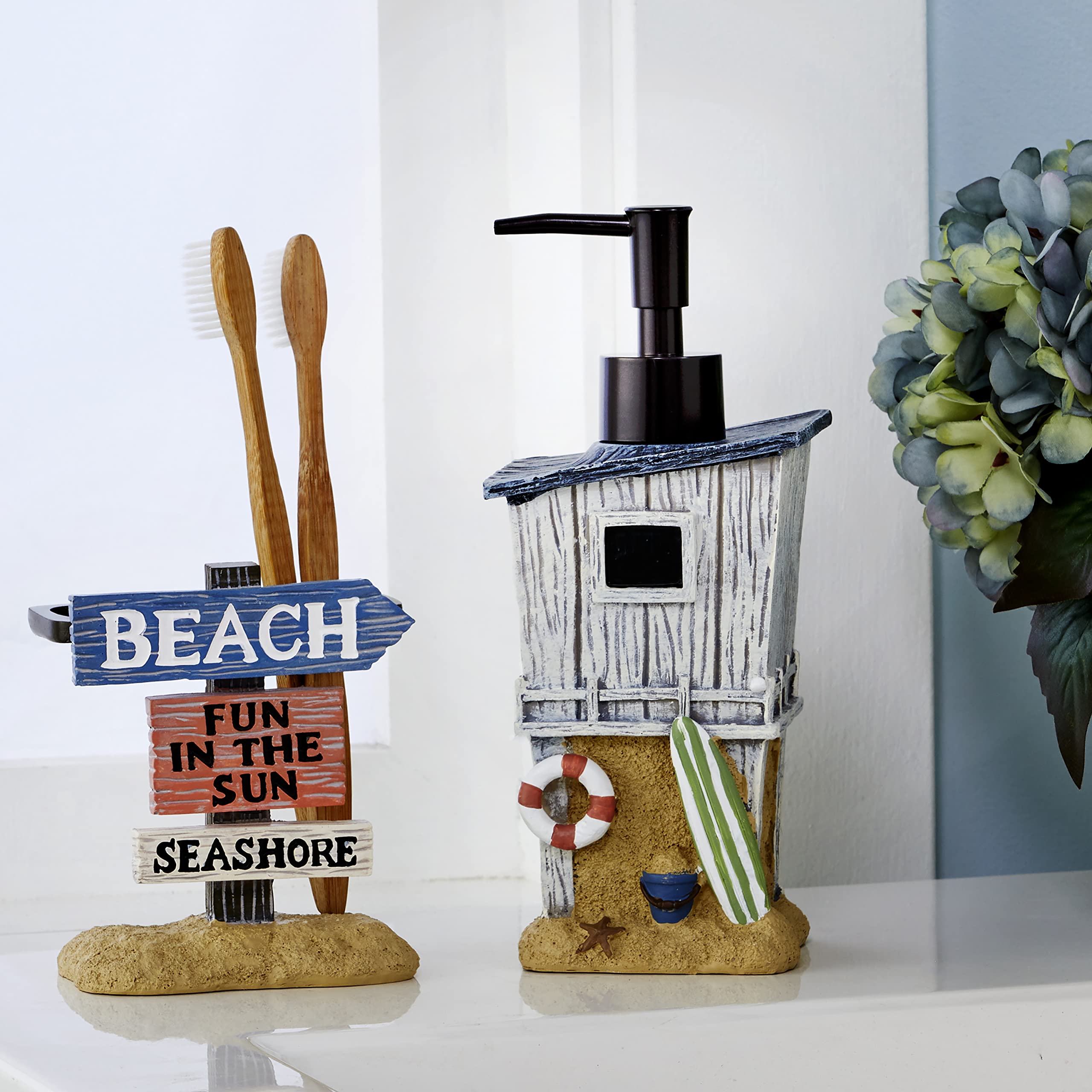 Skl Home Catch A Wave Soap Dispenser, Multicolored