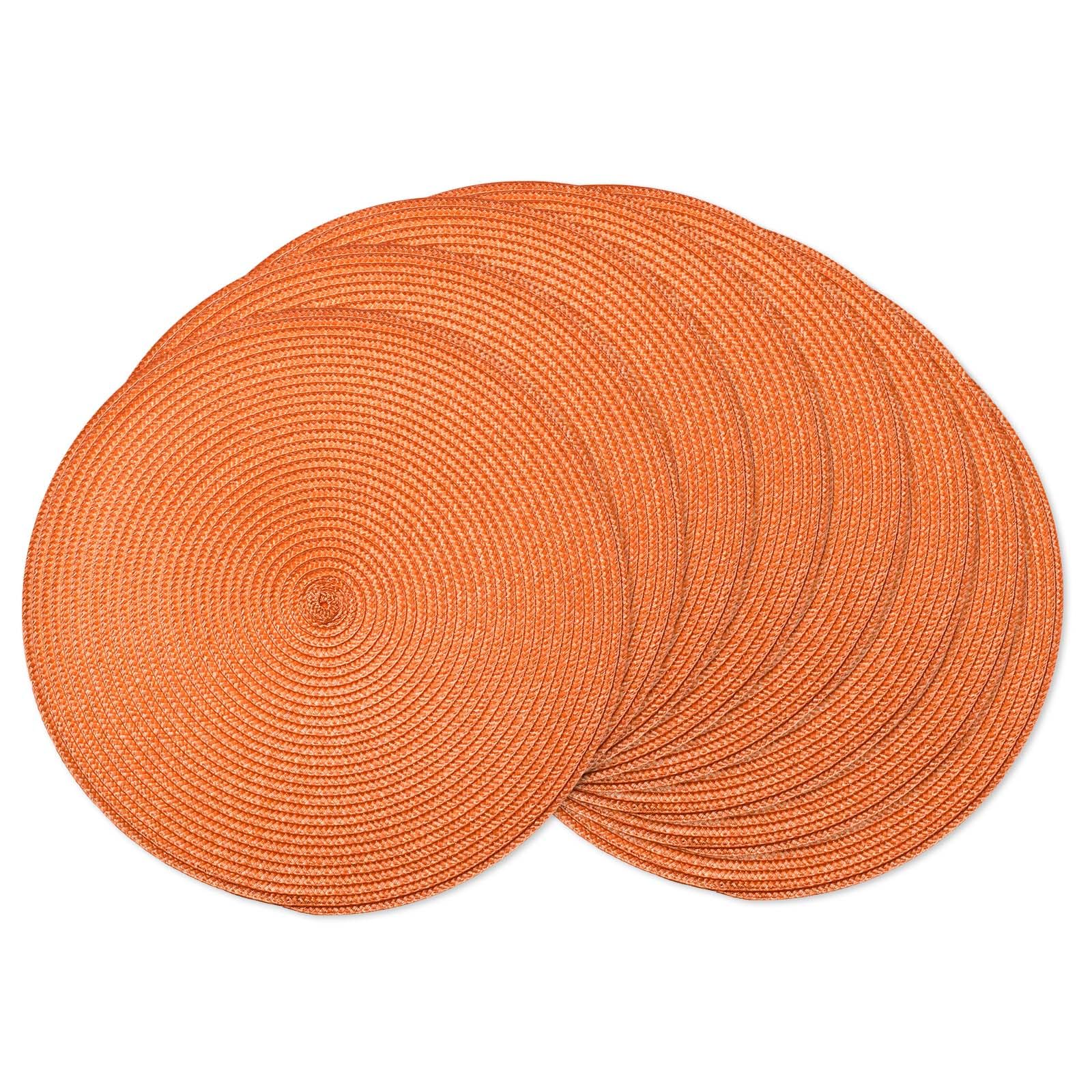 Ahhfsmei Round Braided Placemats 15 Inch Round Table Mats For Dining Tables Natural Woven Heat Resistant Place Mats Set Of 8 (Or