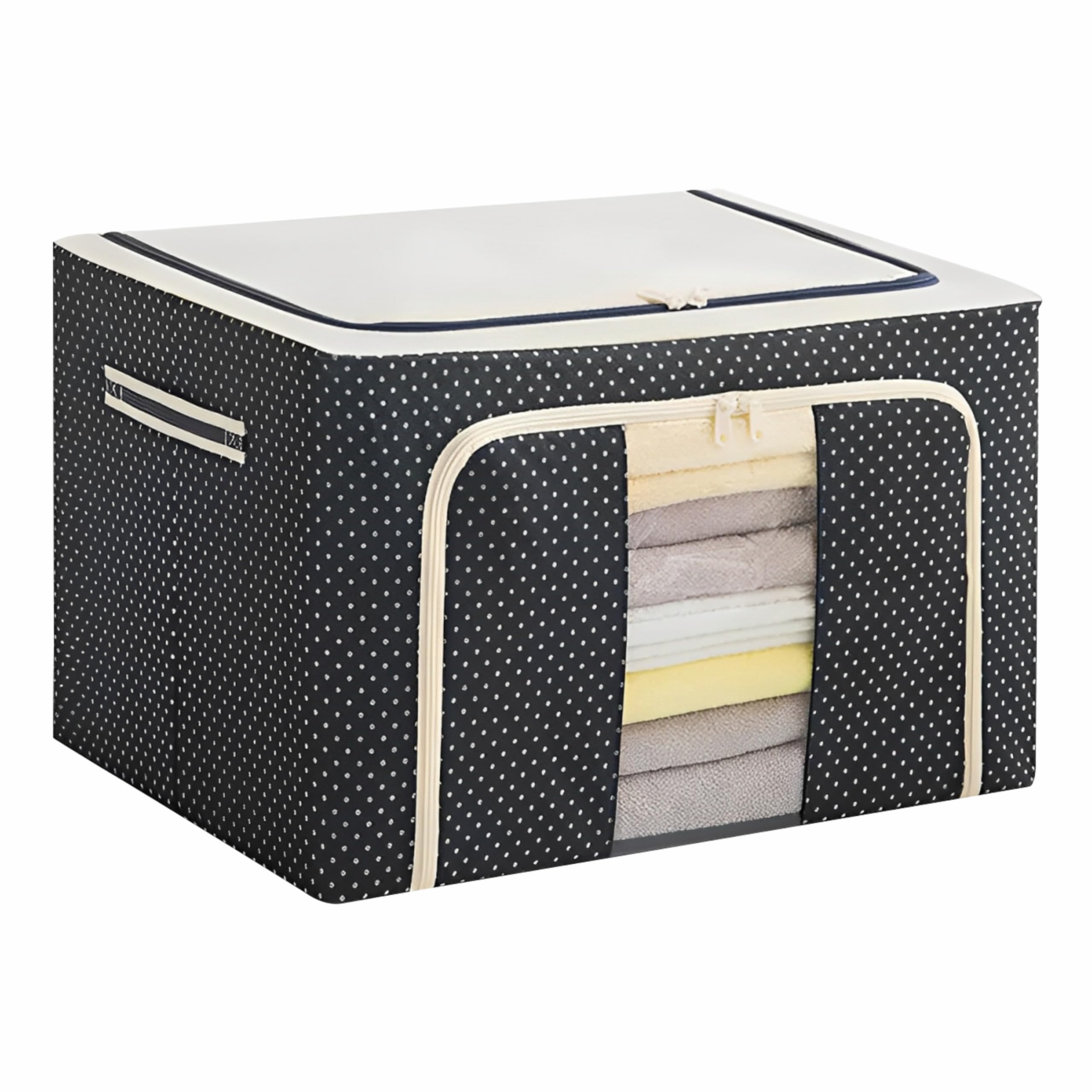 Jd Fresh NonWoven Foldable Steel Frame Clothes Organizer/Foldable Organizer For Clothes/Storage Box And Organizer/Cloth Storage