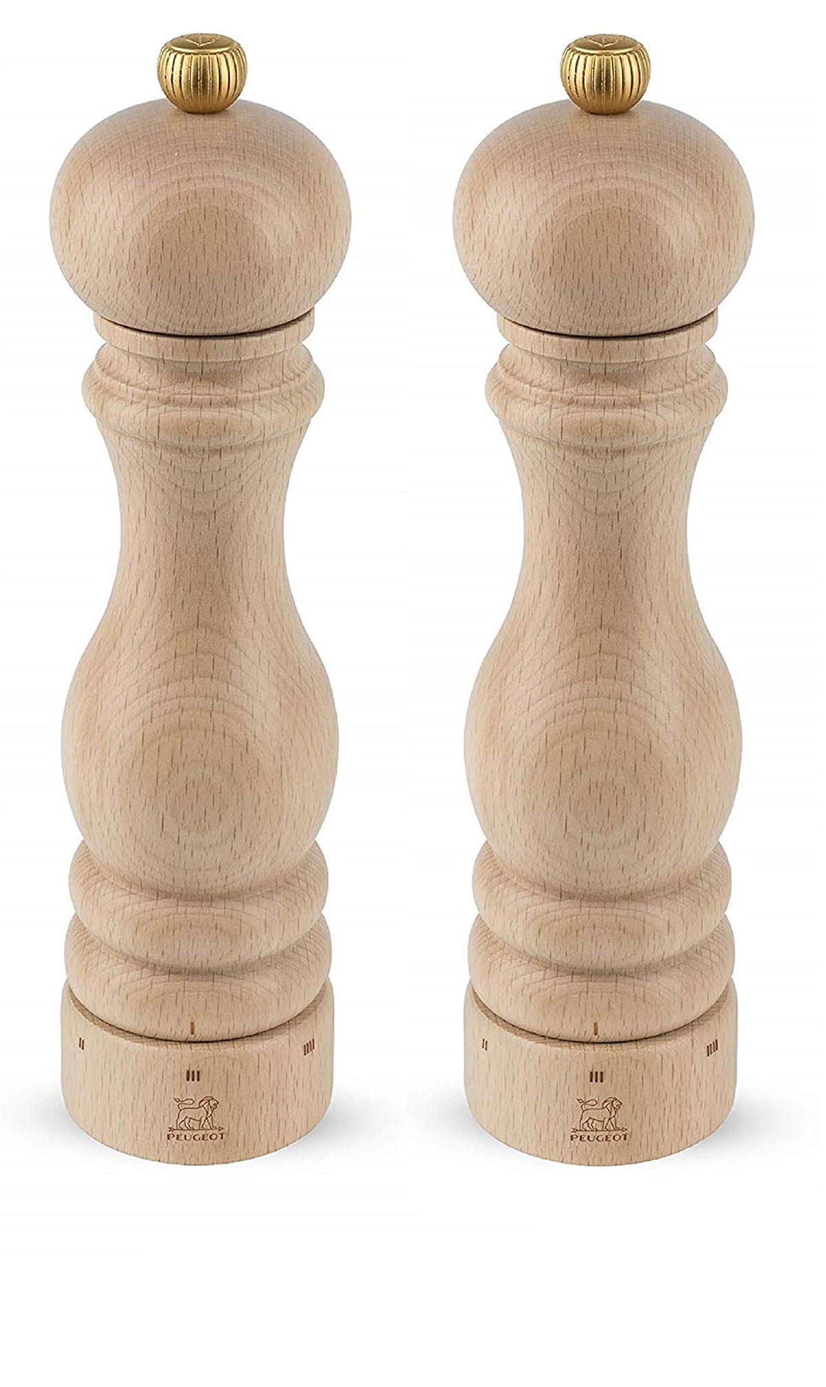 Peugeot Paris U'Select 9-Inch Pepper & Salt Mill Set, Natural Beechwood