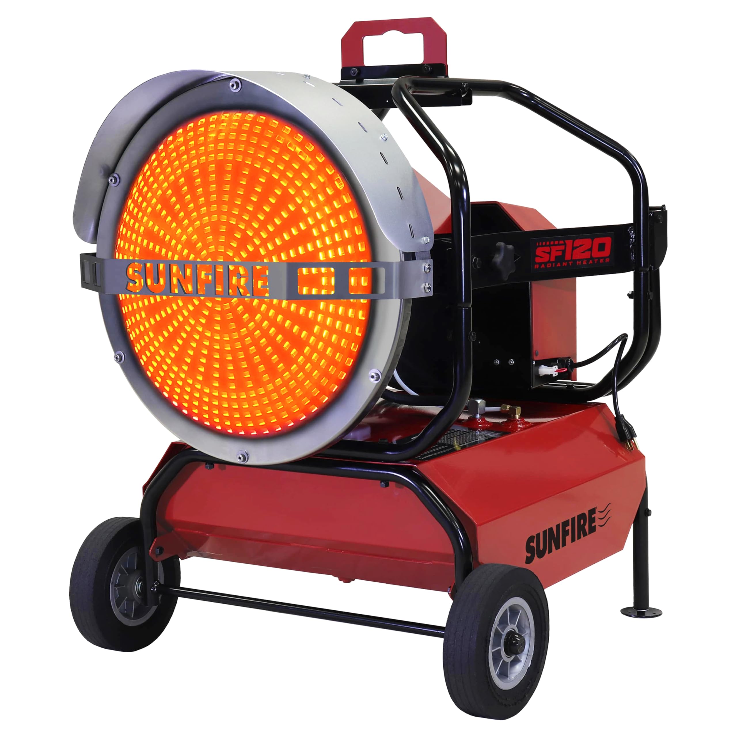 SUNFIRE Radiant Heater - 120,000 BTUs Diesel/Kerosene Portable Industrial Heater with Quiet, Odorless Design & USA Made - SF120