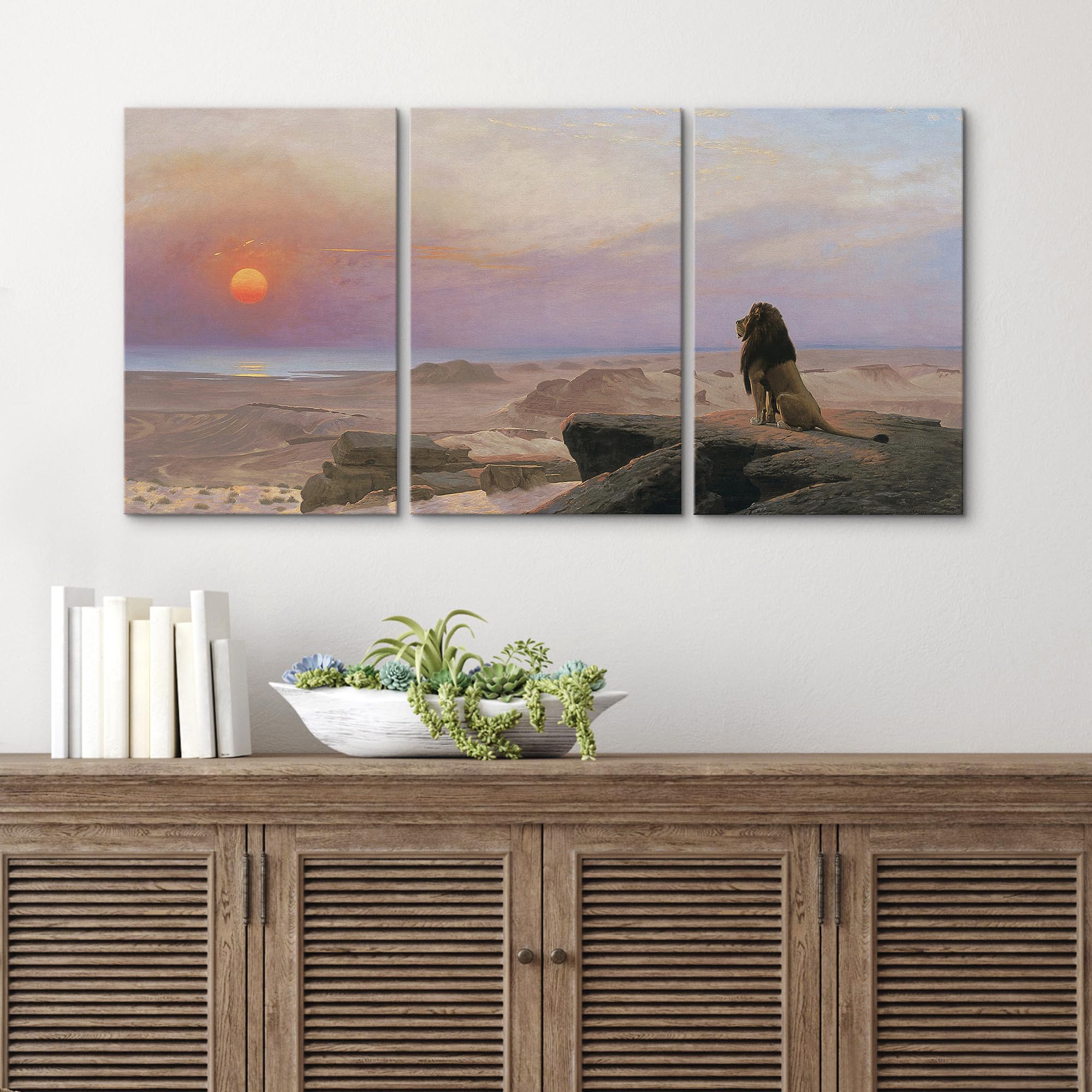Wall26 Canvas Print Wall Art Set The Two Majesties By Jean-Leon Gerome Cultural Historic Oil Painting Fine Art Reproduction Scen