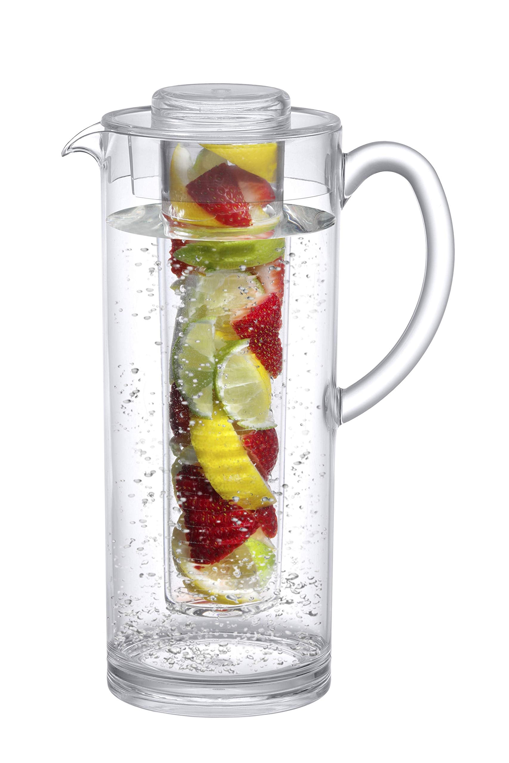 Prodyne Trim Fruit Infusion Pitcher, 60 Oz, Clear