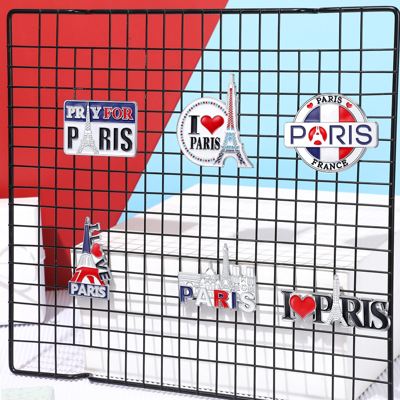 Konohan 6 Paris Magnet for Refrigerator Eiffel Tower Magnetic Souvenirs France Travel Gifts Decorative Magnet Collectible Souven