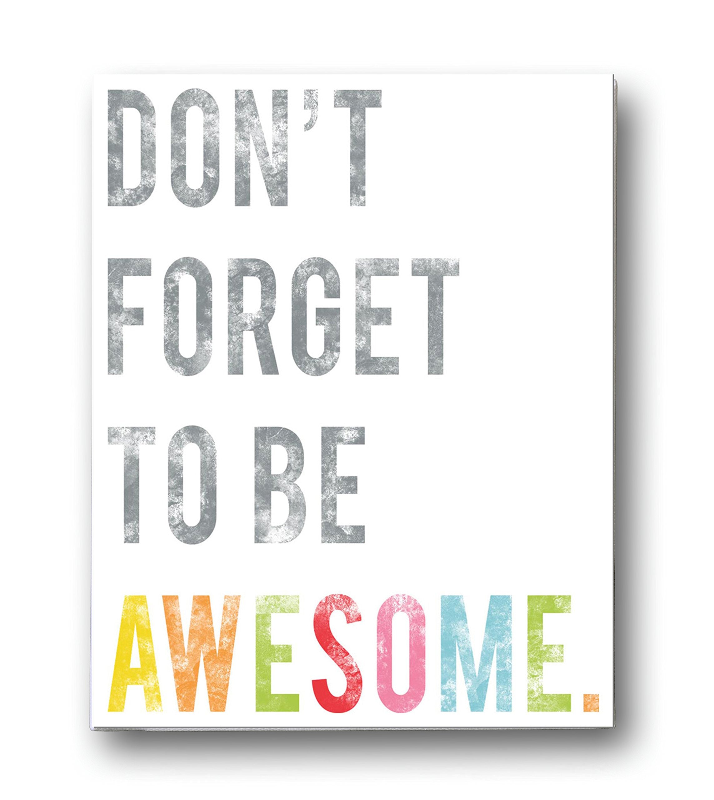 Childrens Wall Art Print, Dont Forget to Be Awesome, 11x14, Kids Room Decor, Gender Neutral Nursery, Inspirational, Motivatio
